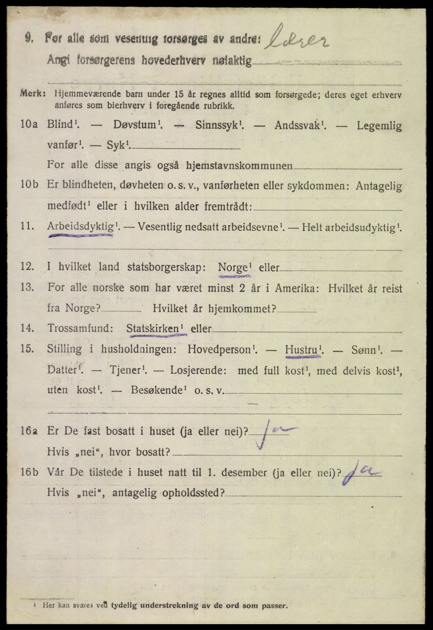 SAH, 1920 census for Nord-Aurdal, 1920, p. 1899