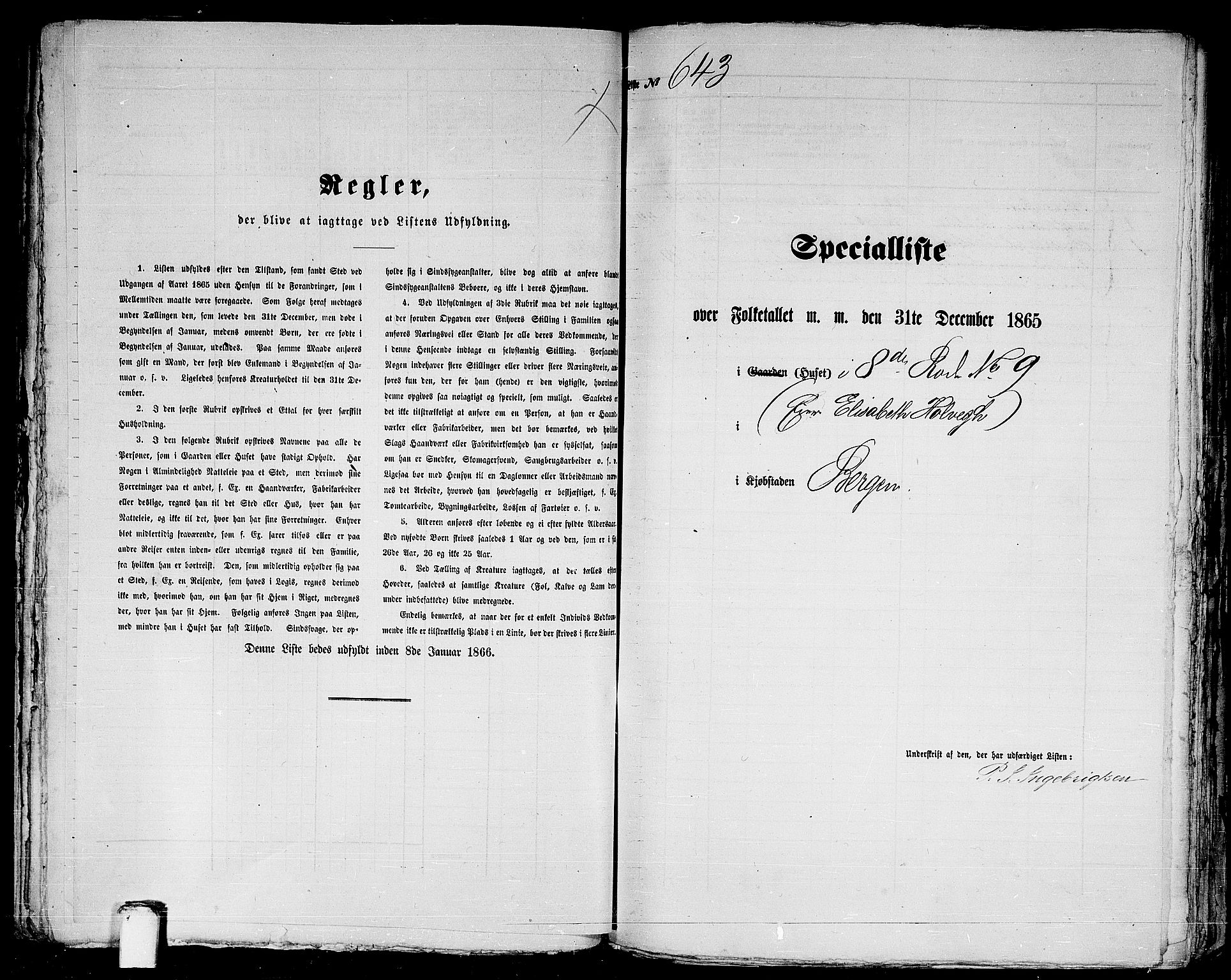 RA, 1865 census for Bergen, 1865, p. 1344