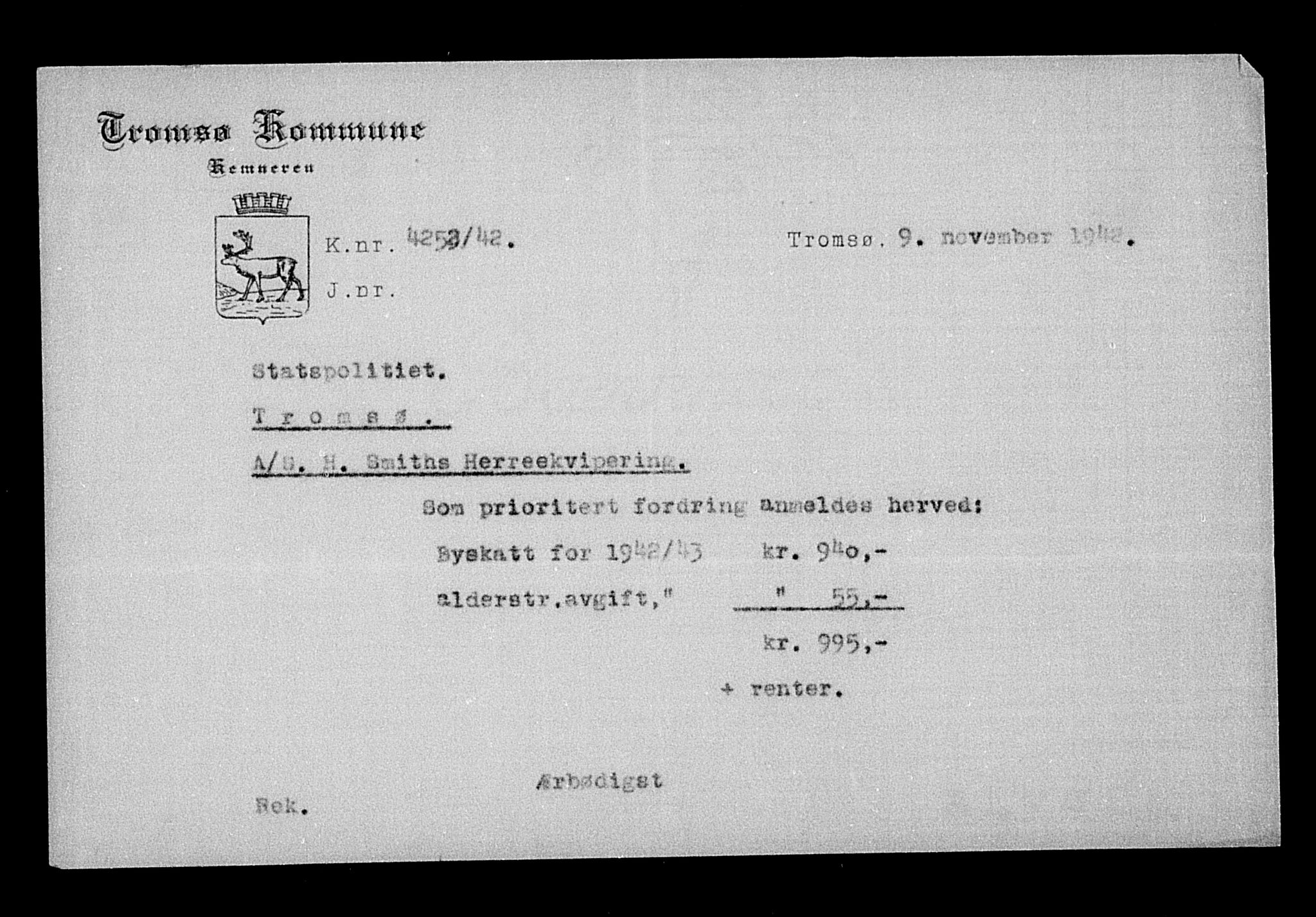 Justisdepartementet, Tilbakeføringskontoret for inndratte formuer, AV/RA-S-1564/H/Hc/Hcb/L0916: --, 1945-1947, p. 440