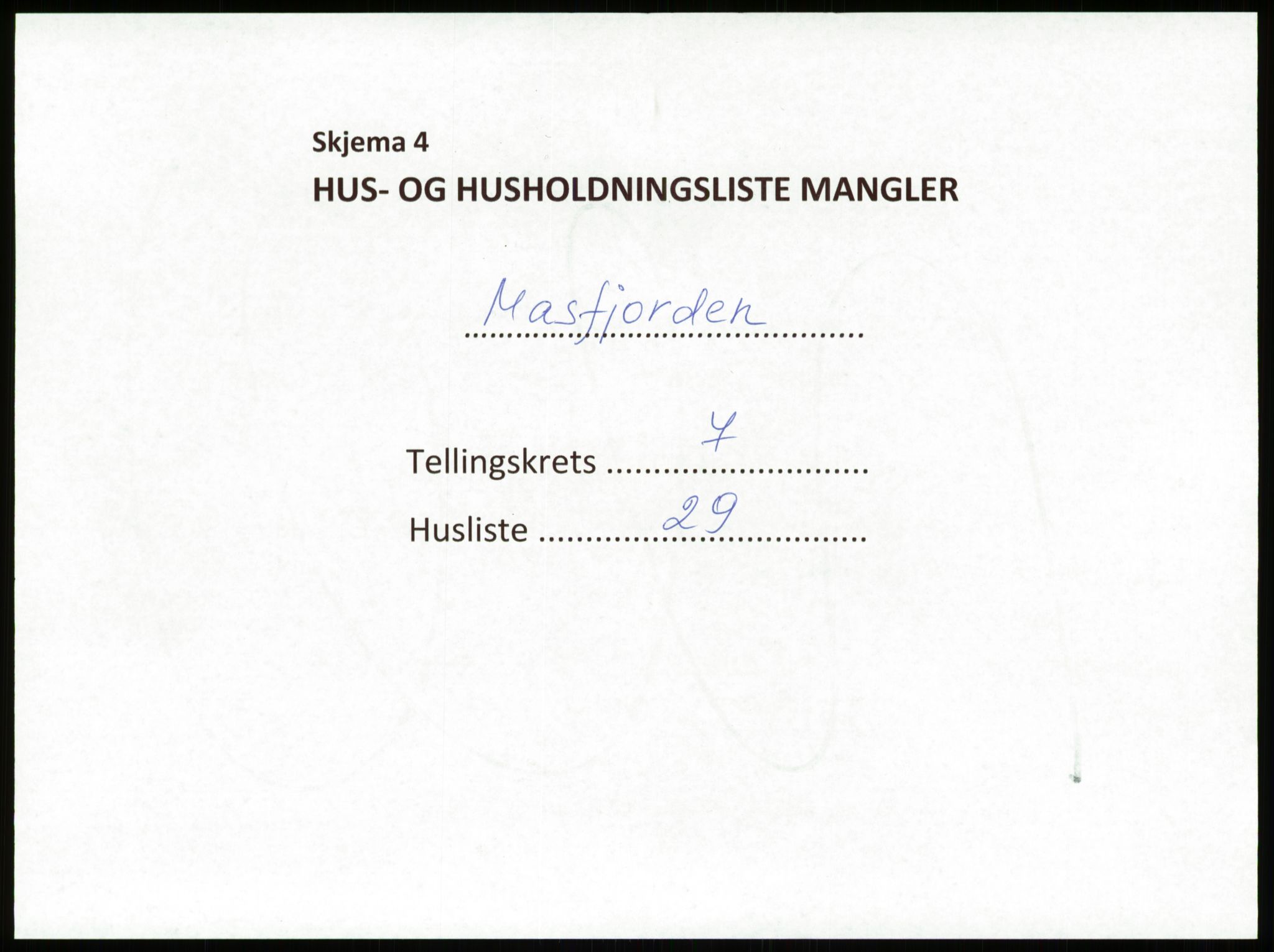 SAB, 1920 census for Masfjorden, 1920, p. 378