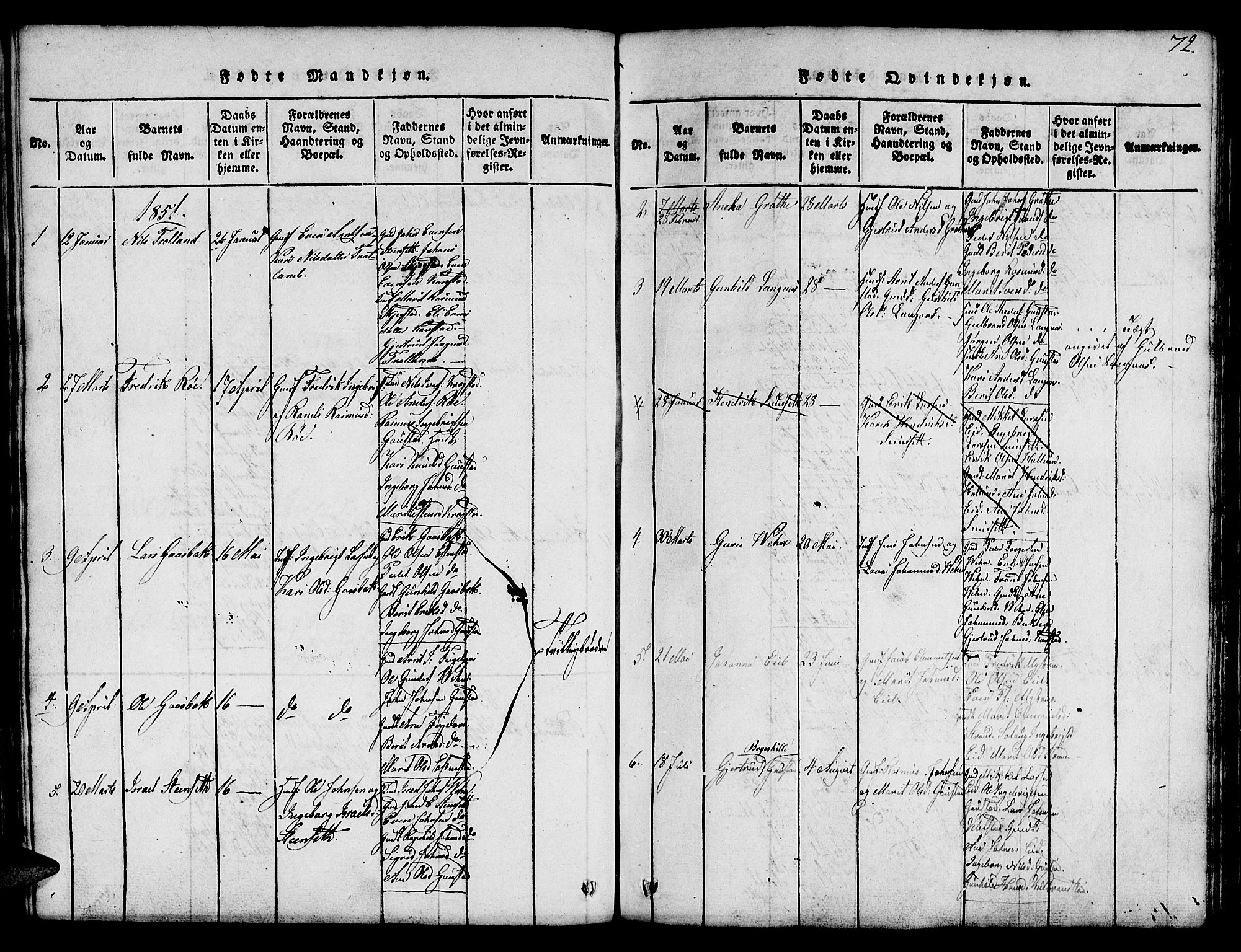 Ministerialprotokoller, klokkerbøker og fødselsregistre - Sør-Trøndelag, AV/SAT-A-1456/694/L1130: Parish register (copy) no. 694C02, 1816-1857, p. 72