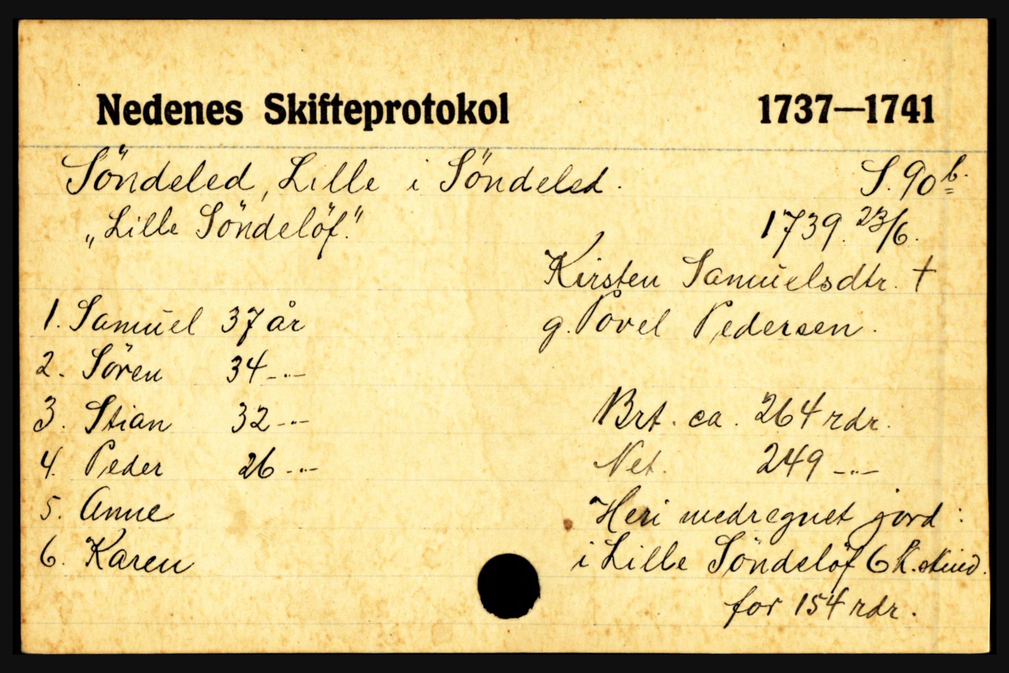 Nedenes sorenskriveri før 1824, AV/SAK-1221-0007/H, p. 29727