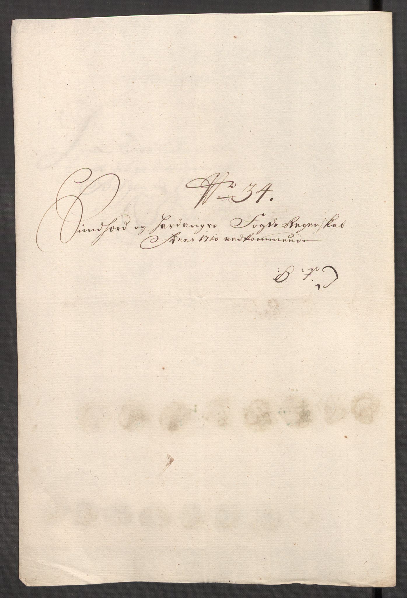 Rentekammeret inntil 1814, Reviderte regnskaper, Fogderegnskap, RA/EA-4092/R48/L2986: Fogderegnskap Sunnhordland og Hardanger, 1709-1710, p. 560