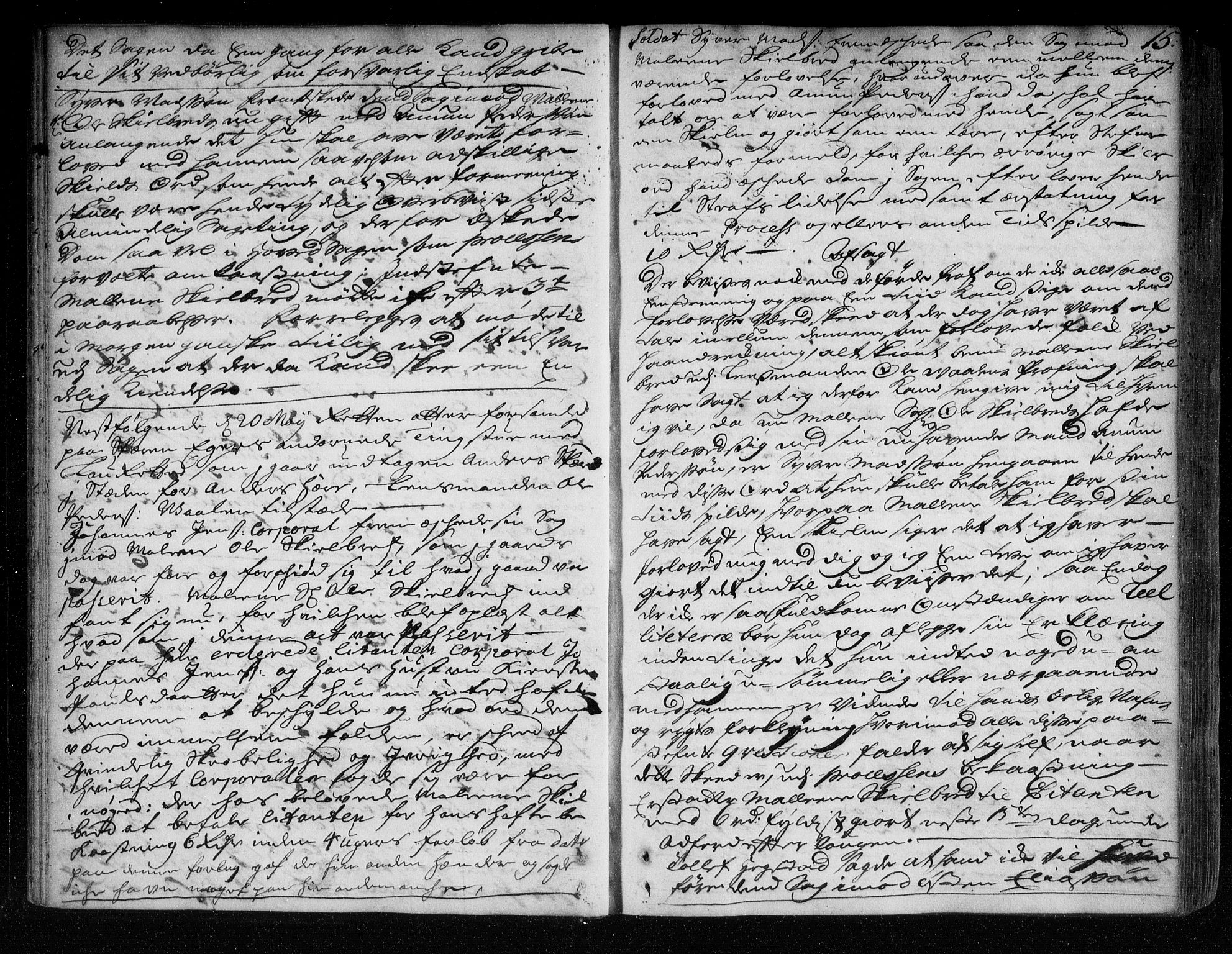 Eiker, Modum og Sigdal sorenskriveri, AV/SAKO-A-123/F/Fa/Faa/L0063: Tingbok, 1721-1722, p. 15