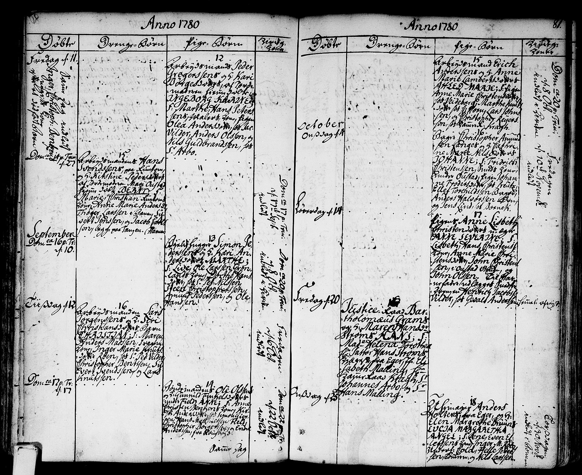 Strømsø kirkebøker, AV/SAKO-A-246/F/Fa/L0009: Parish register (official) no. I 9, 1752-1791, p. 81