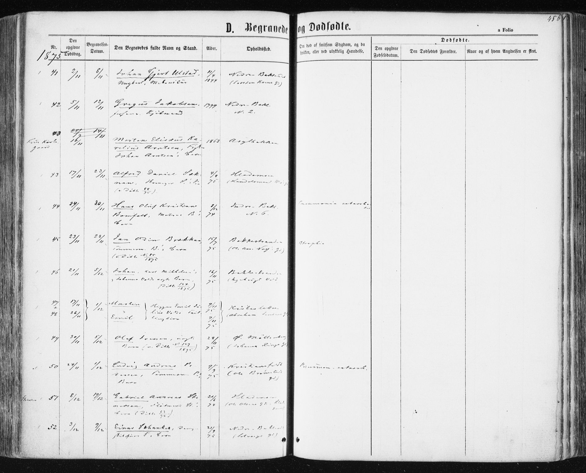 Ministerialprotokoller, klokkerbøker og fødselsregistre - Sør-Trøndelag, AV/SAT-A-1456/604/L0186: Parish register (official) no. 604A07, 1866-1877, p. 456