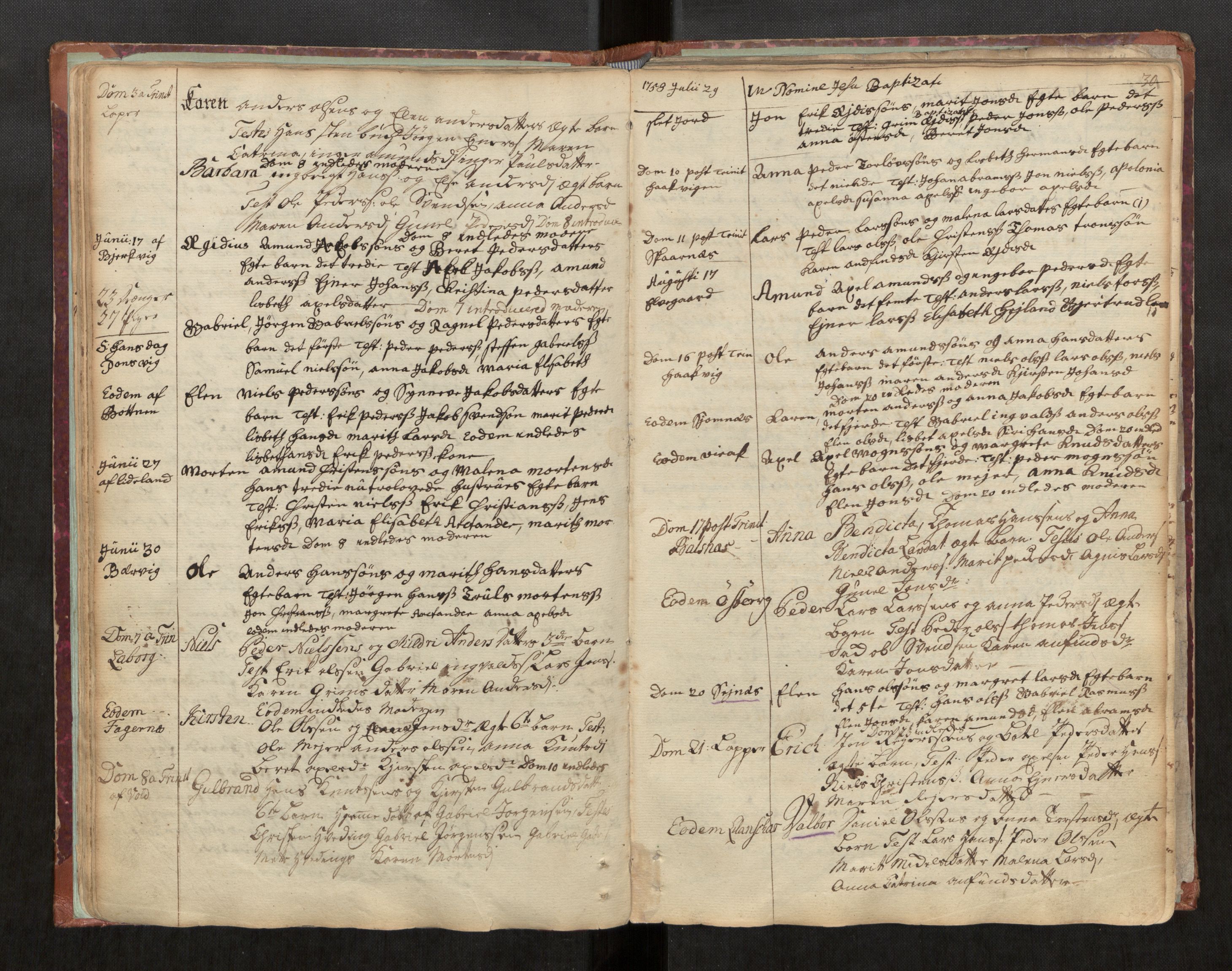 Ministerialprotokoller, klokkerbøker og fødselsregistre - Nordland, SAT/A-1459/863/L0891: Parish register (official) no. 863A03, 1748-1764, p. 30