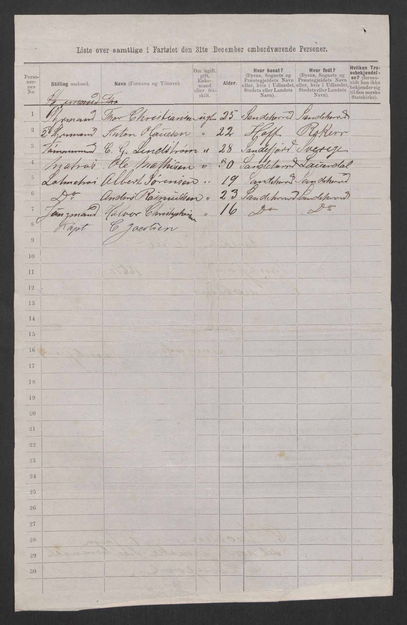 RA, 1875 census, lists of crew on ships: Ships in ports abroad, 1875, p. 572