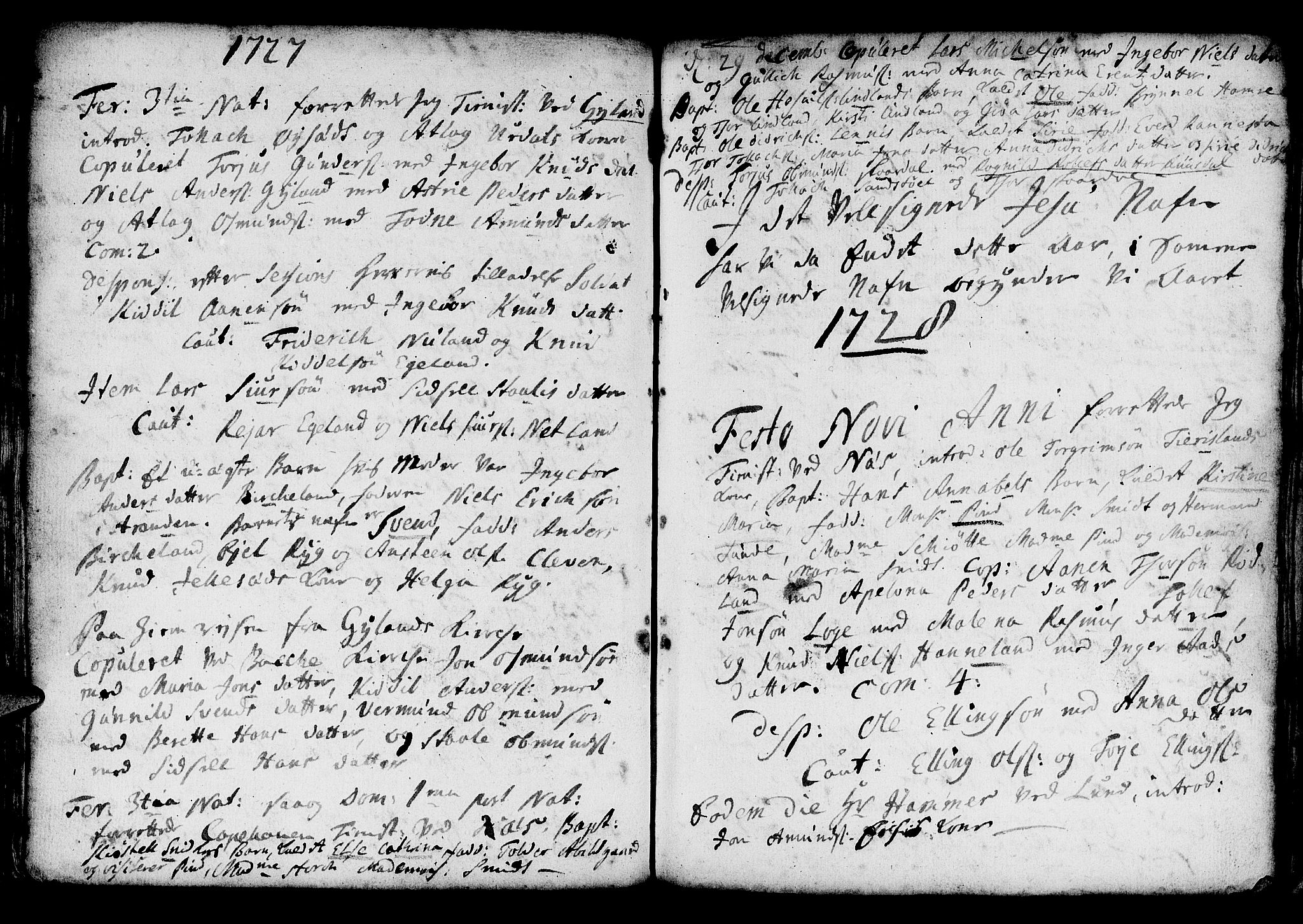 Lund sokneprestkontor, AV/SAST-A-101809/S06/L0001: Parish register (official) no. A 1, 1724-1737