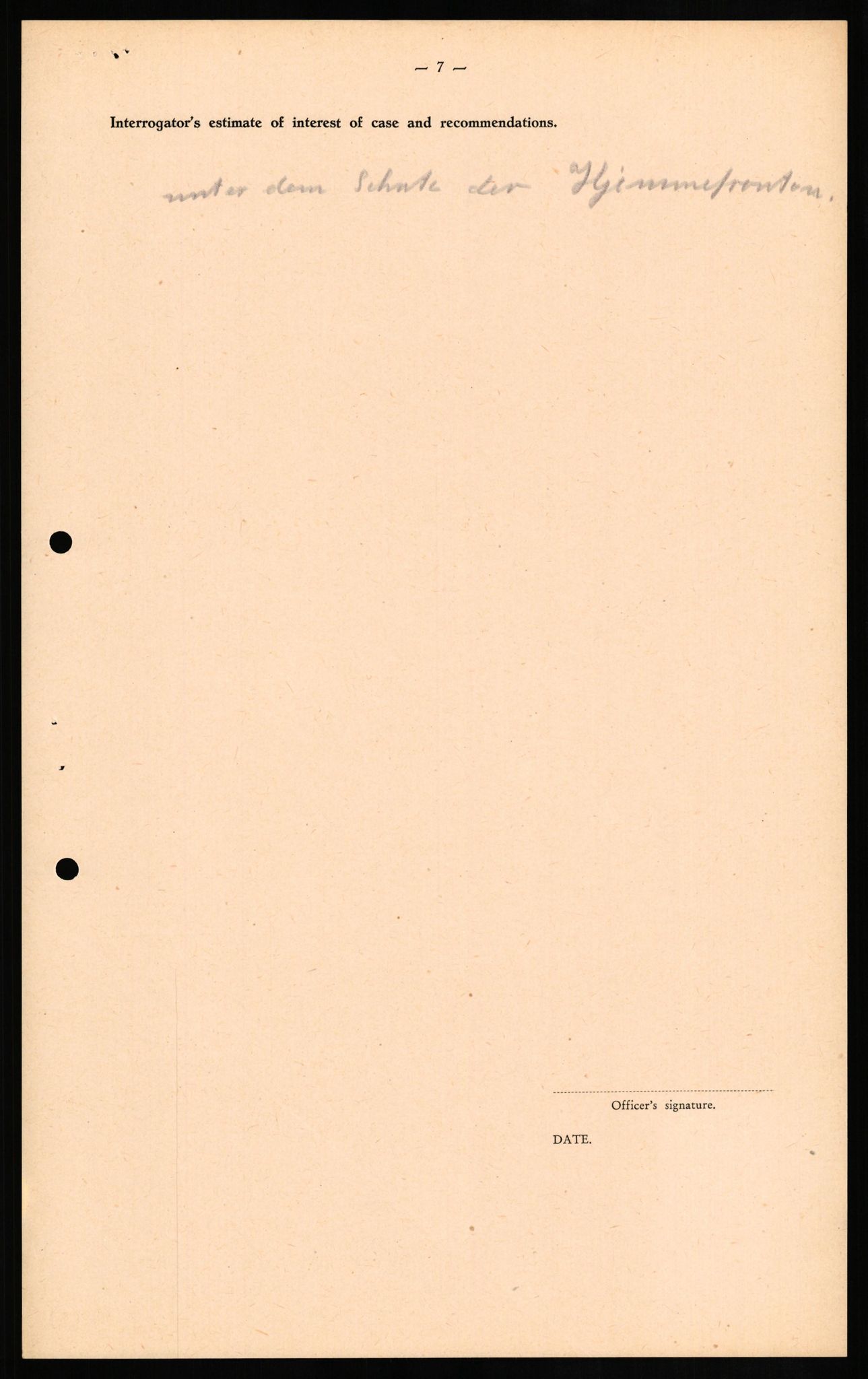 Forsvaret, Forsvarets overkommando II, AV/RA-RAFA-3915/D/Db/L0020: CI Questionaires. Tyske okkupasjonsstyrker i Norge. Tyskere., 1945-1946, p. 182