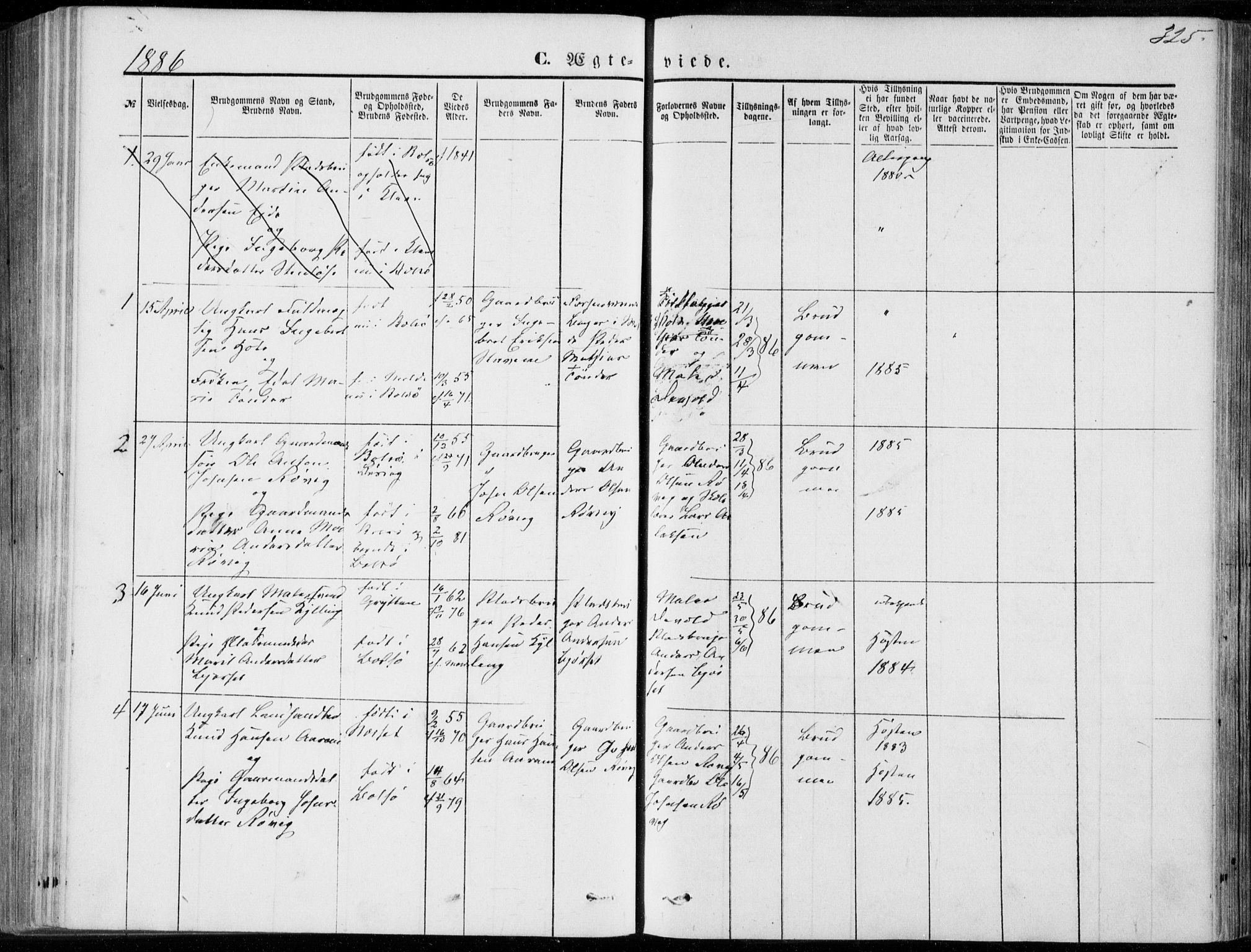 Ministerialprotokoller, klokkerbøker og fødselsregistre - Møre og Romsdal, SAT/A-1454/555/L0655: Parish register (official) no. 555A05, 1869-1886, p. 325