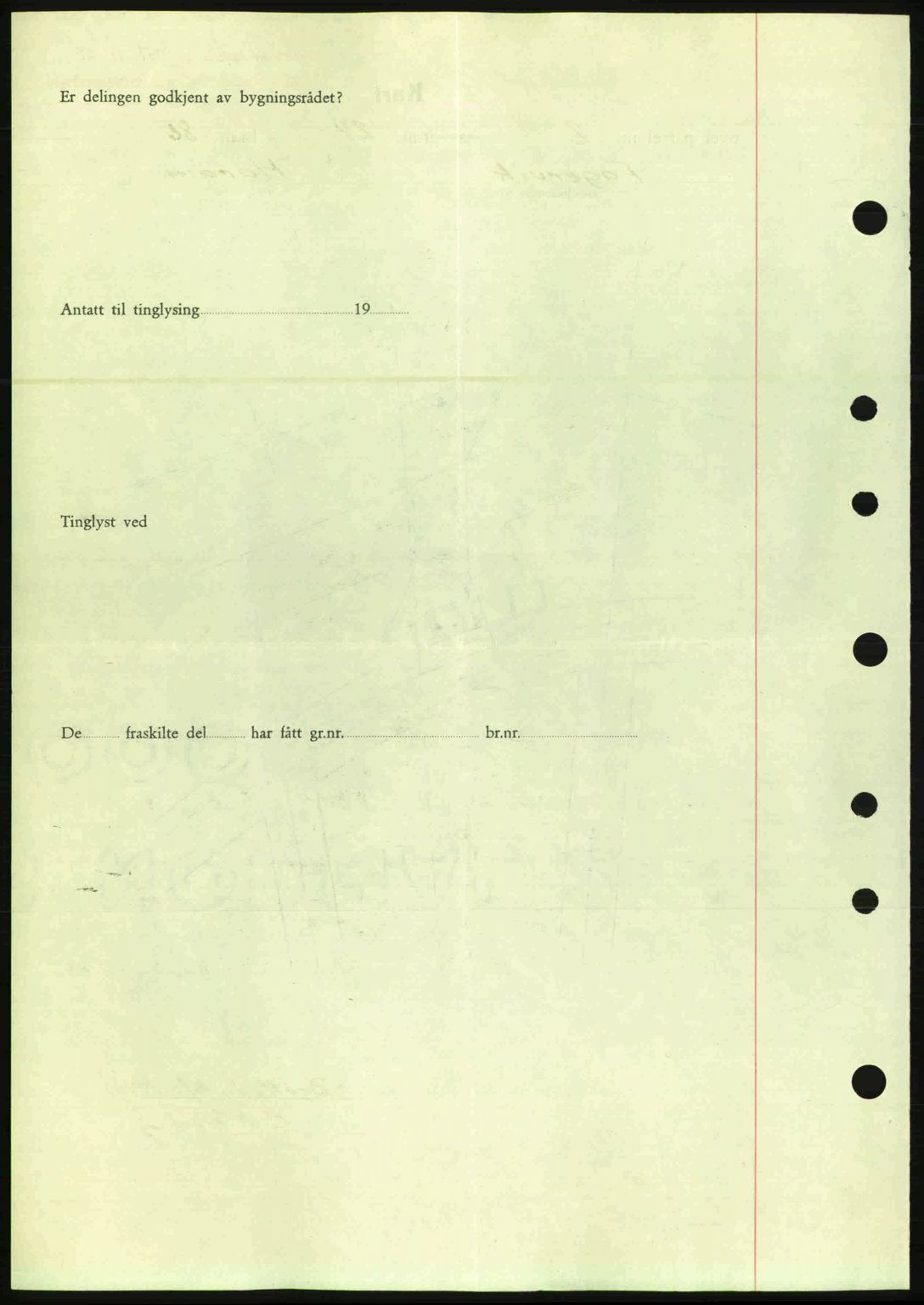 Nordre Sunnmøre sorenskriveri, SAT/A-0006/1/2/2C/2Ca: Mortgage book no. A20a, 1945-1945, Diary no: : 967/1945