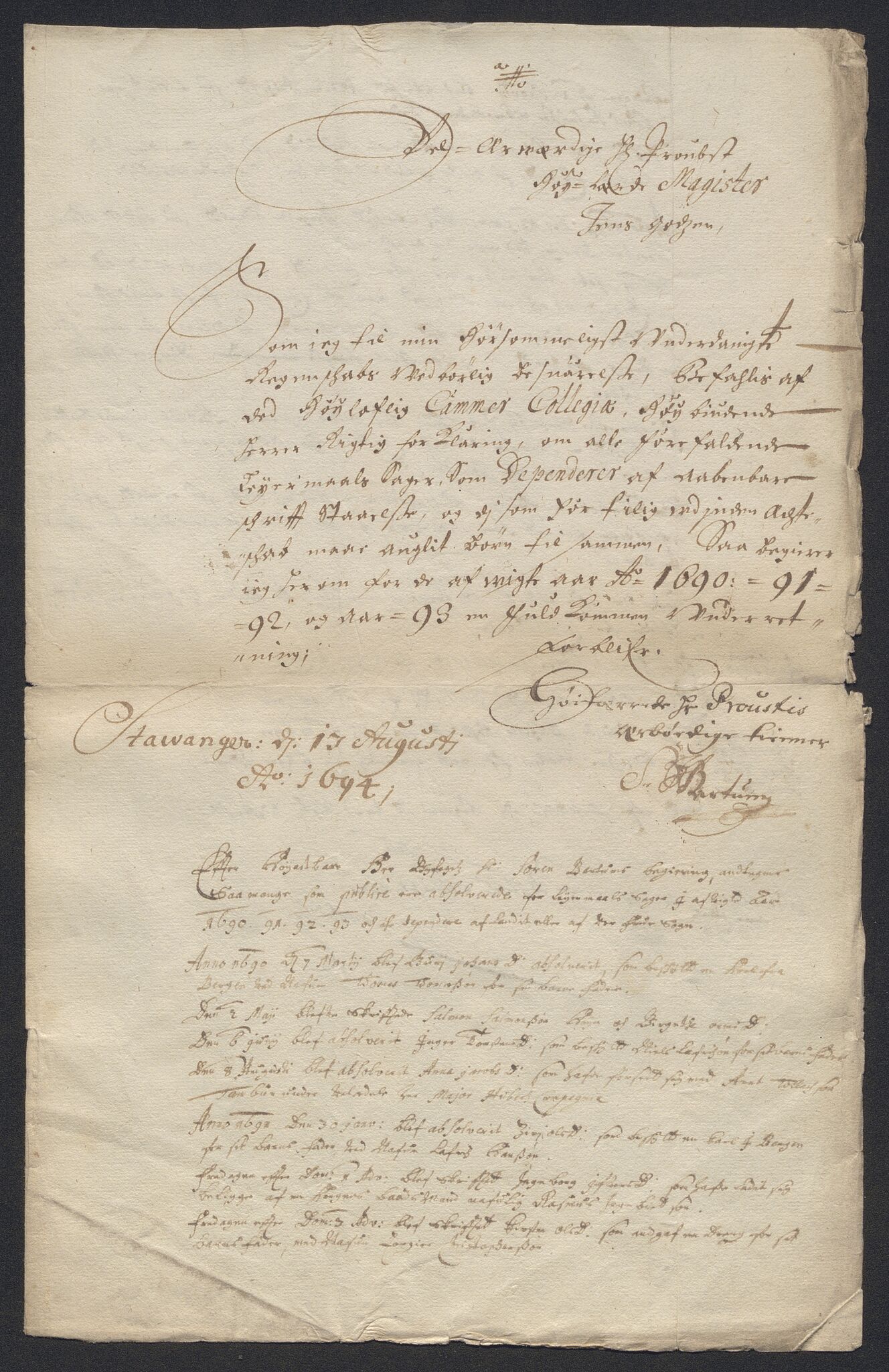 Rentekammeret inntil 1814, Reviderte regnskaper, Byregnskaper, AV/RA-EA-4066/R/Ro/L0316: [O14] Sikt og sakefall, 1662-1693, p. 428