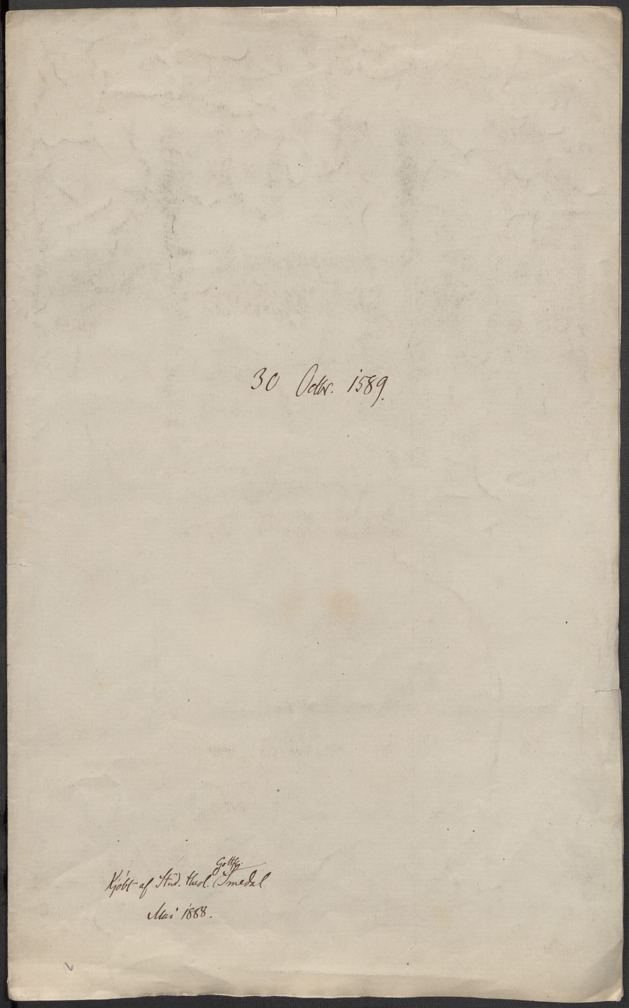 Riksarkivets diplomsamling, AV/RA-EA-5965/F02/L0091: Dokumenter, 1589-1590, p. 19