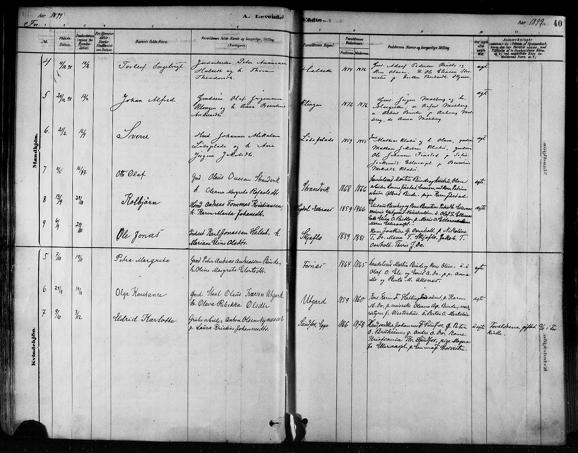 Ministerialprotokoller, klokkerbøker og fødselsregistre - Nord-Trøndelag, SAT/A-1458/746/L0448: Parish register (official) no. 746A07 /1, 1878-1900, p. 40