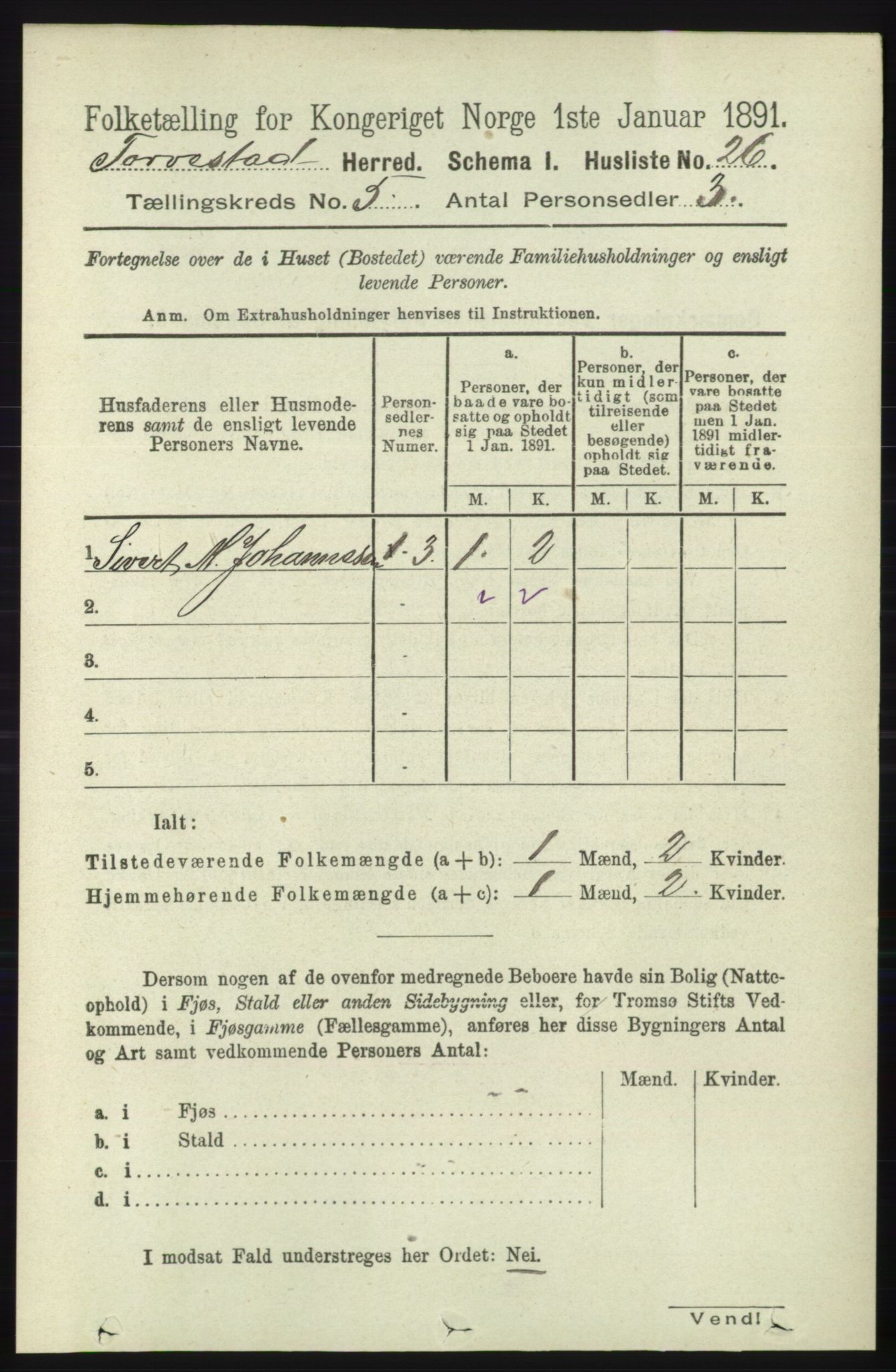 RA, 1891 census for 1152 Torvastad, 1891, p. 1751