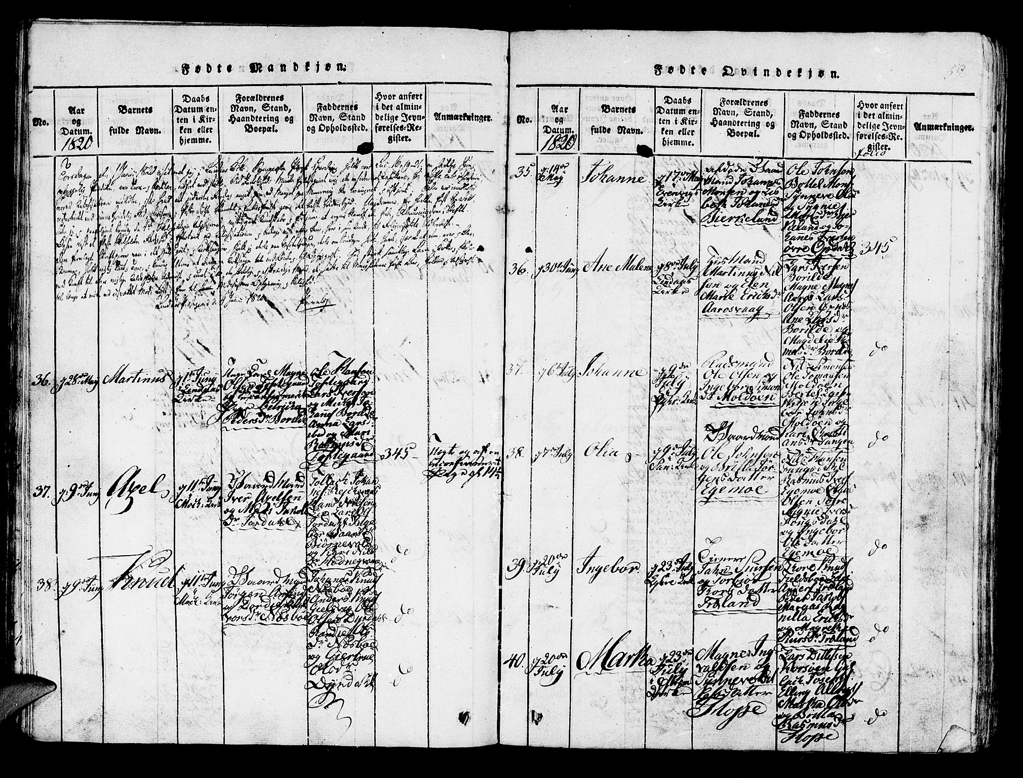 Lindås Sokneprestembete, SAB/A-76701/H/Haa: Parish register (official) no. A 7, 1816-1823, p. 59