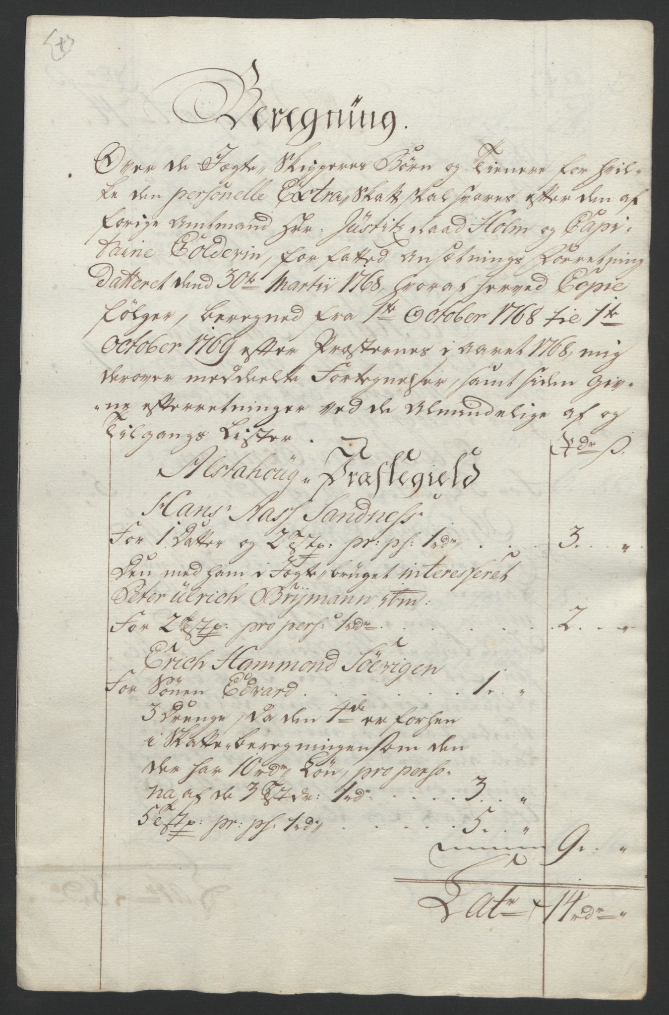 Rentekammeret inntil 1814, Reviderte regnskaper, Fogderegnskap, RA/EA-4092/R65/L4573: Ekstraskatten Helgeland, 1762-1772, p. 375