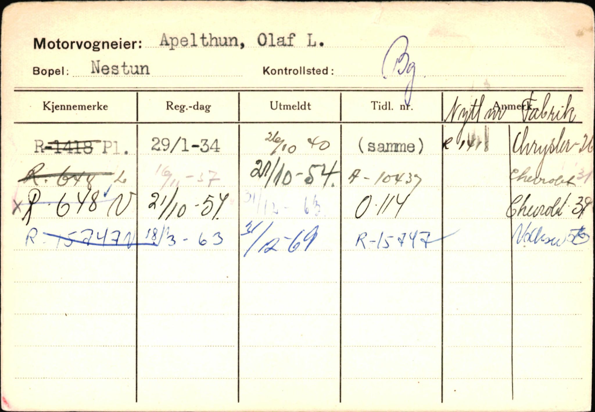 Statens vegvesen, Hordaland vegkontor, AV/SAB-A-5201/2/Ha/L0002: R-eierkort A, 1920-1971, p. 633