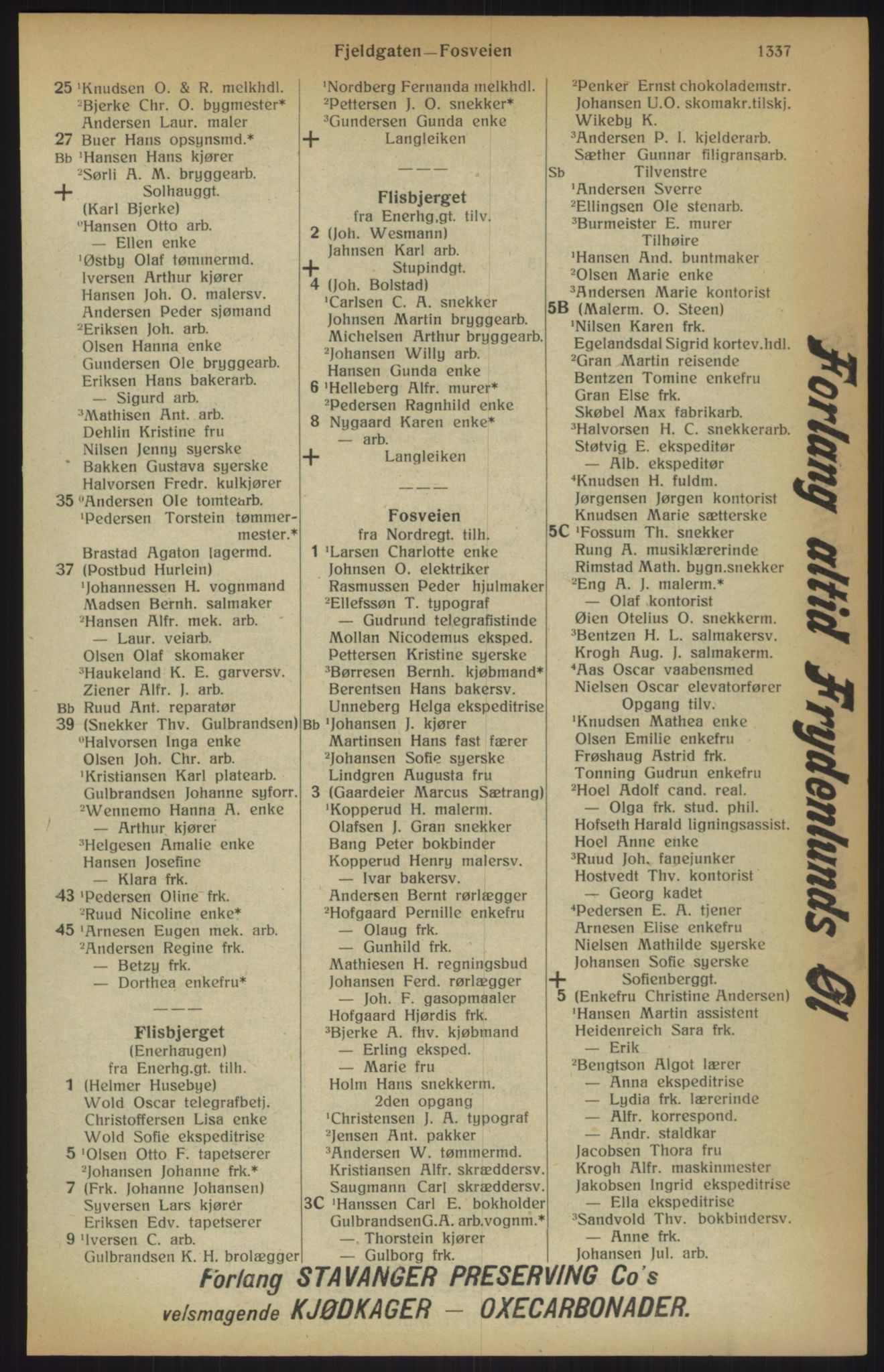 Kristiania/Oslo adressebok, PUBL/-, 1915, p. 1337