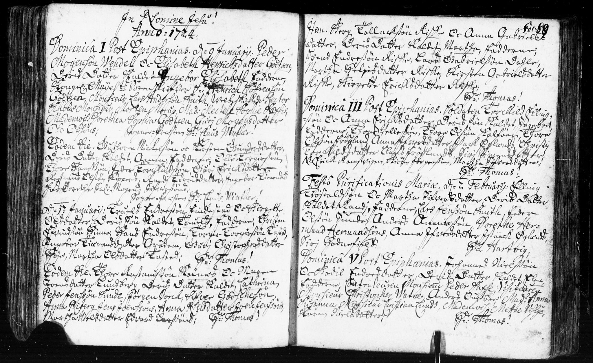 Domkirken sokneprestkontor, SAST/A-101812/001/30/30BB/L0002: Parish register (copy) no. B 2, 1714-1733, p. 88