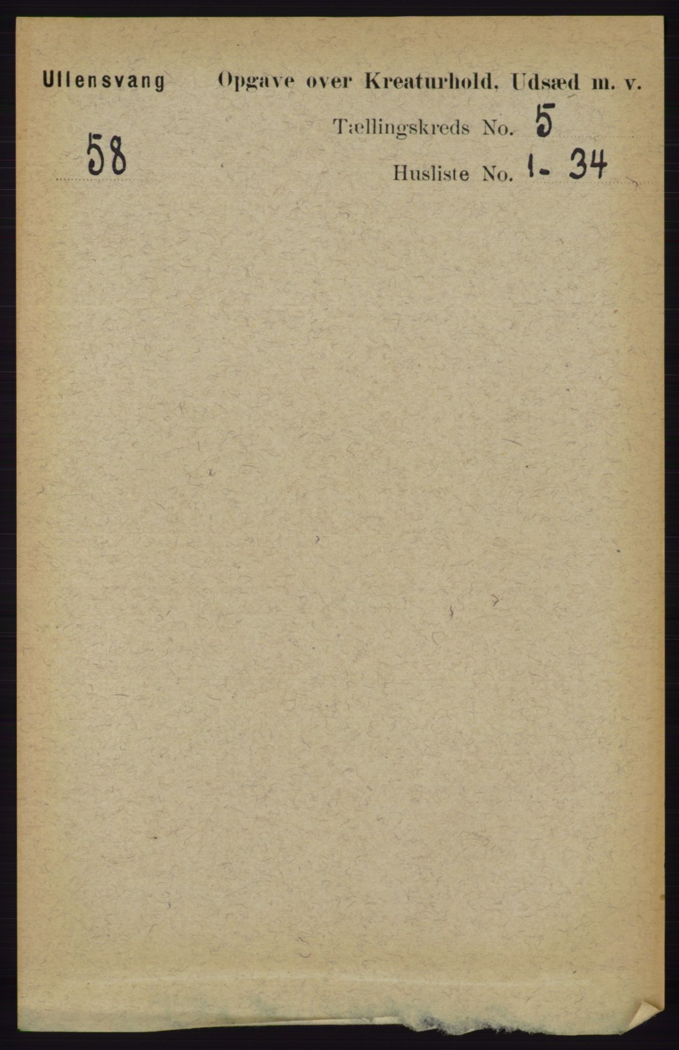 RA, 1891 census for 1230 Ullensvang, 1891, p. 7138