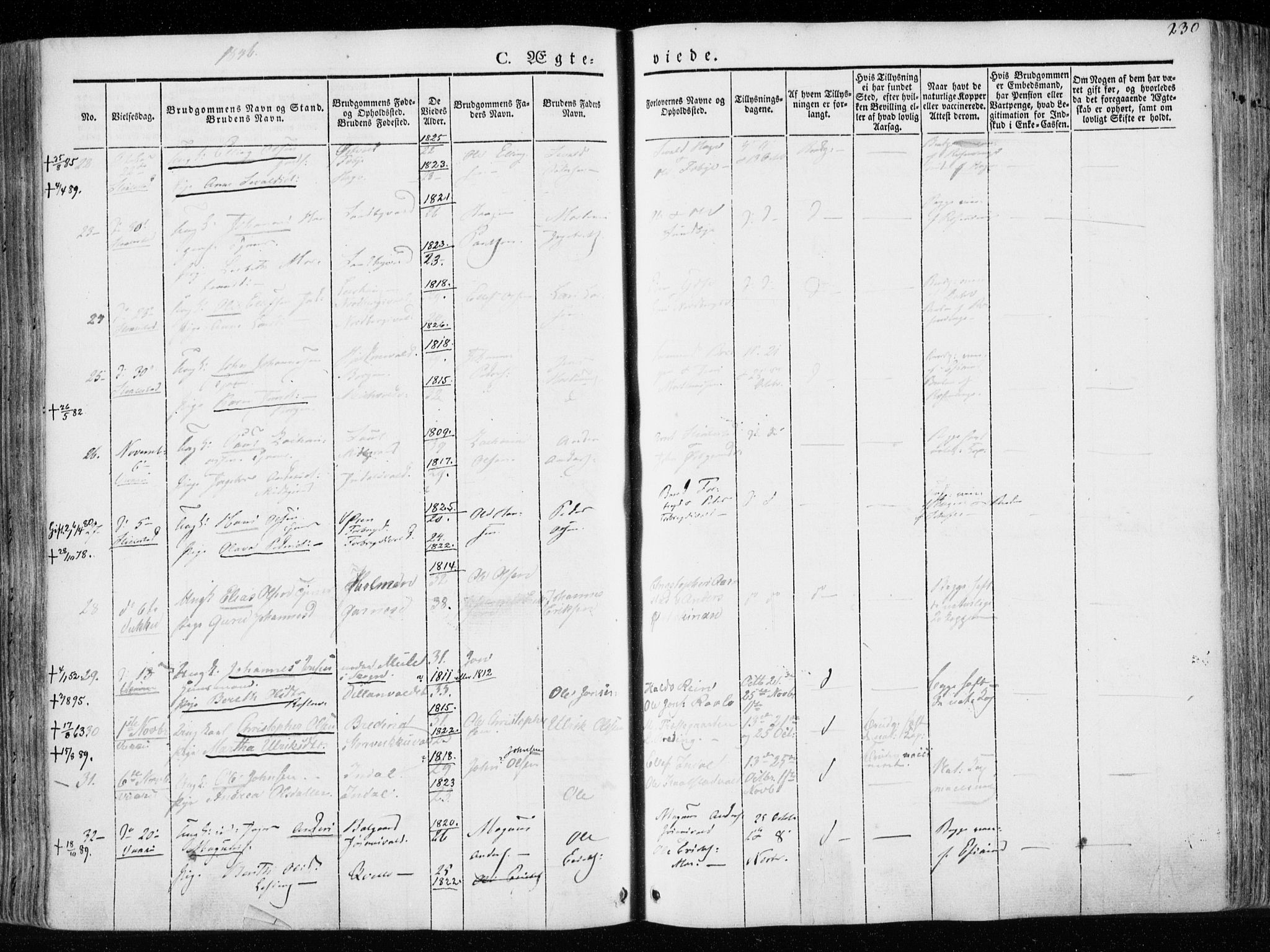 Ministerialprotokoller, klokkerbøker og fødselsregistre - Nord-Trøndelag, SAT/A-1458/723/L0239: Parish register (official) no. 723A08, 1841-1851, p. 230