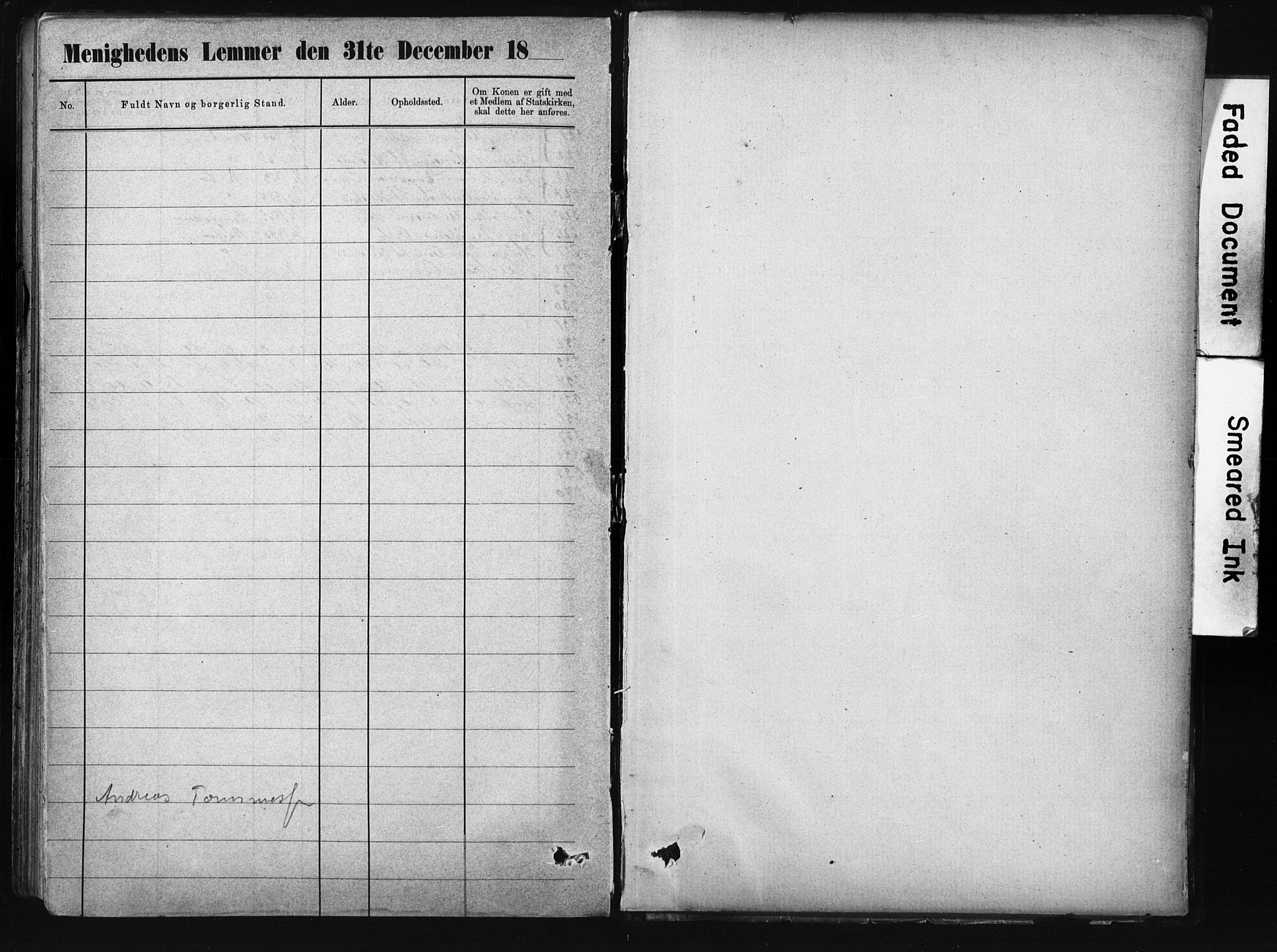Metodistmenigheten, Arendal, SAK/1292-0011/F/Fa/L0004: Dissenter register no. F-4, 1883-1892