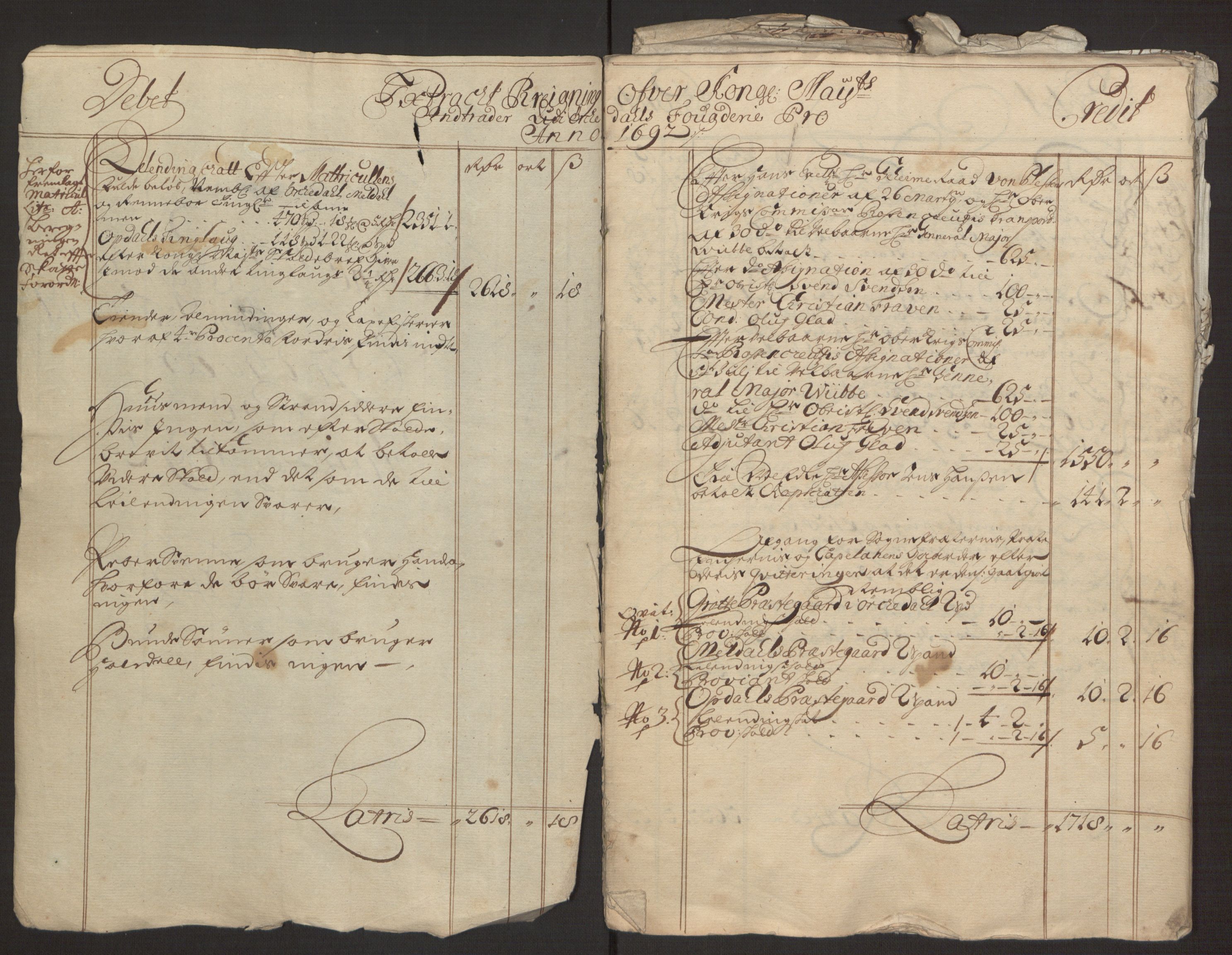 Rentekammeret inntil 1814, Reviderte regnskaper, Fogderegnskap, RA/EA-4092/R58/L3937: Fogderegnskap Orkdal, 1691-1692, p. 177