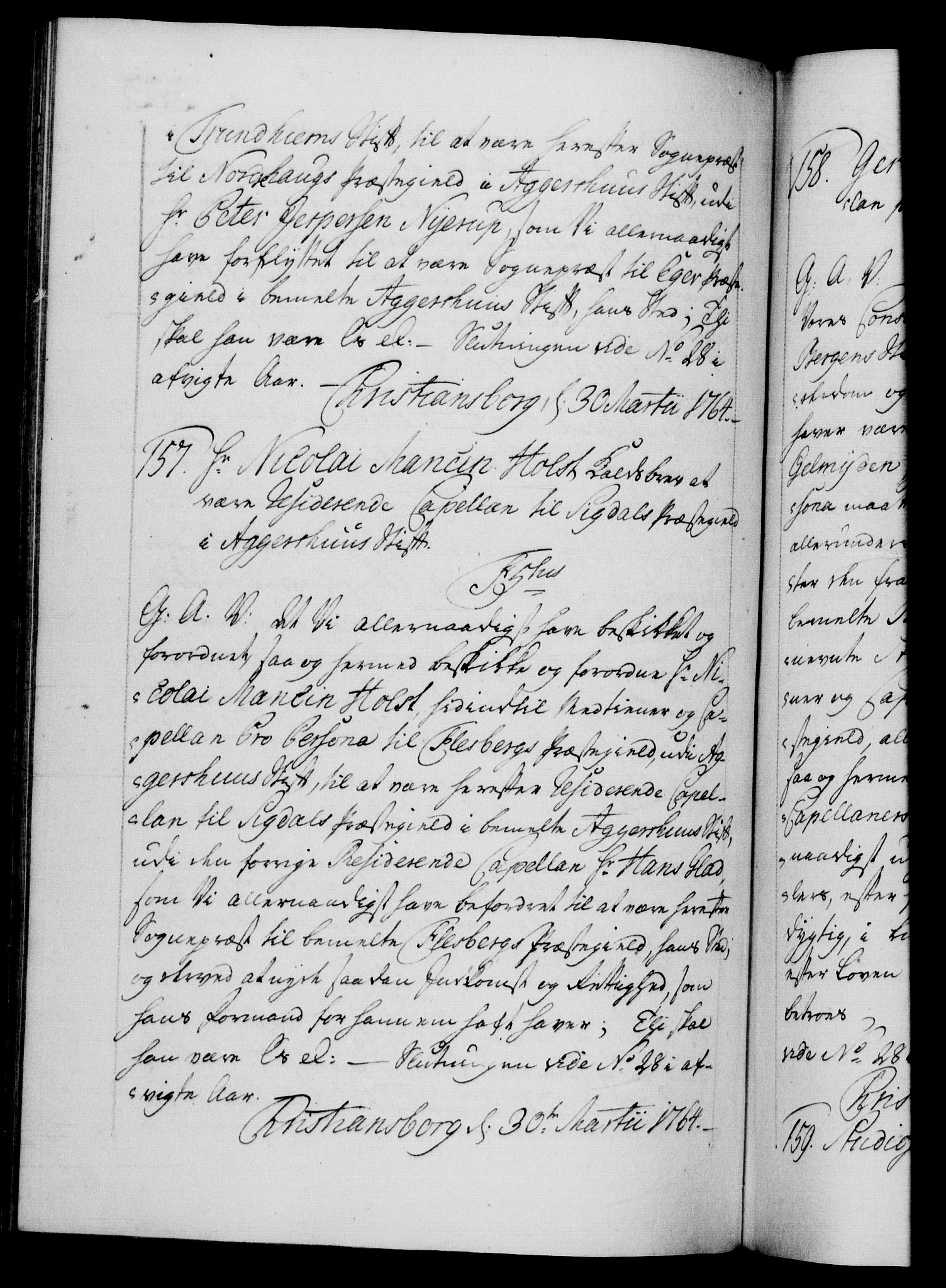 Danske Kanselli 1572-1799, RA/EA-3023/F/Fc/Fca/Fcaa/L0042: Norske registre, 1763-1766, p. 303b