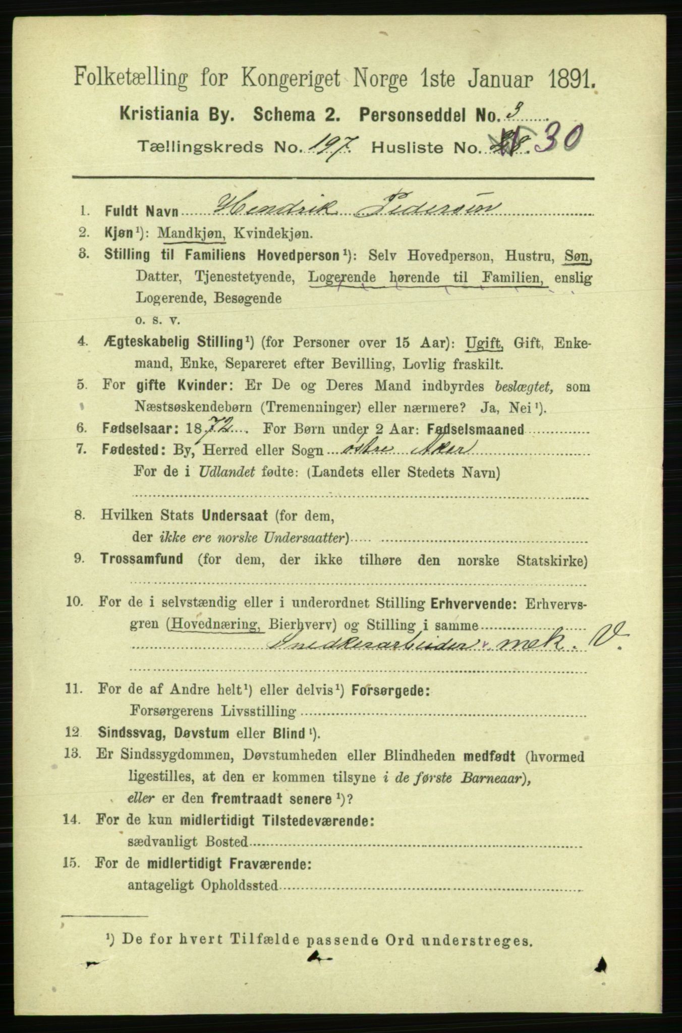 RA, 1891 census for 0301 Kristiania, 1891, p. 119221