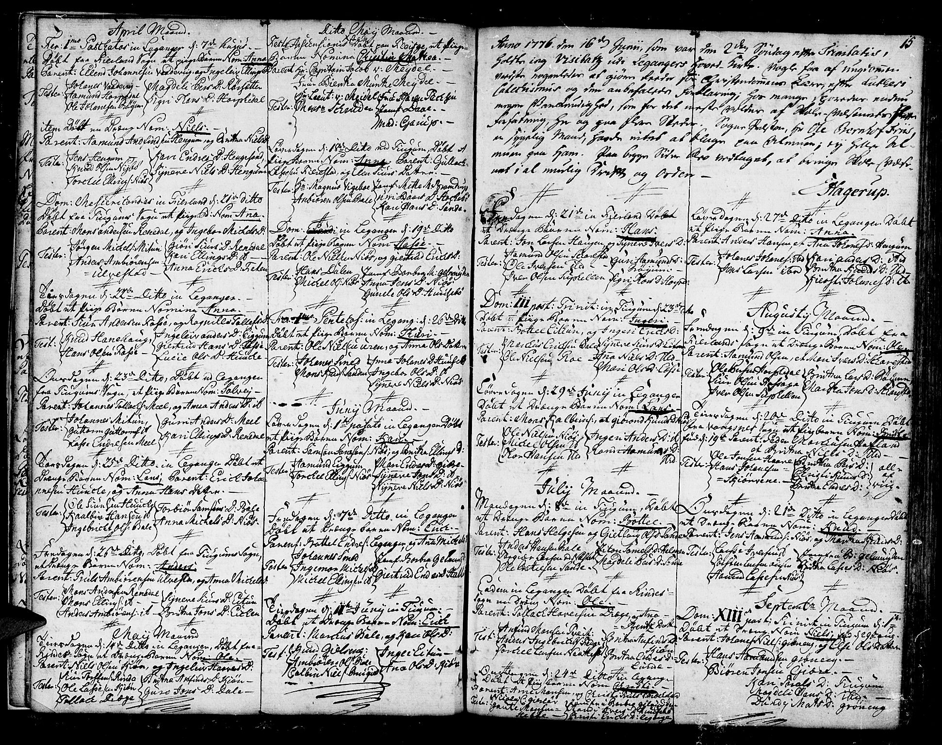 Leikanger sokneprestembete, SAB/A-81001: Parish register (official) no. A 4, 1770-1791, p. 15