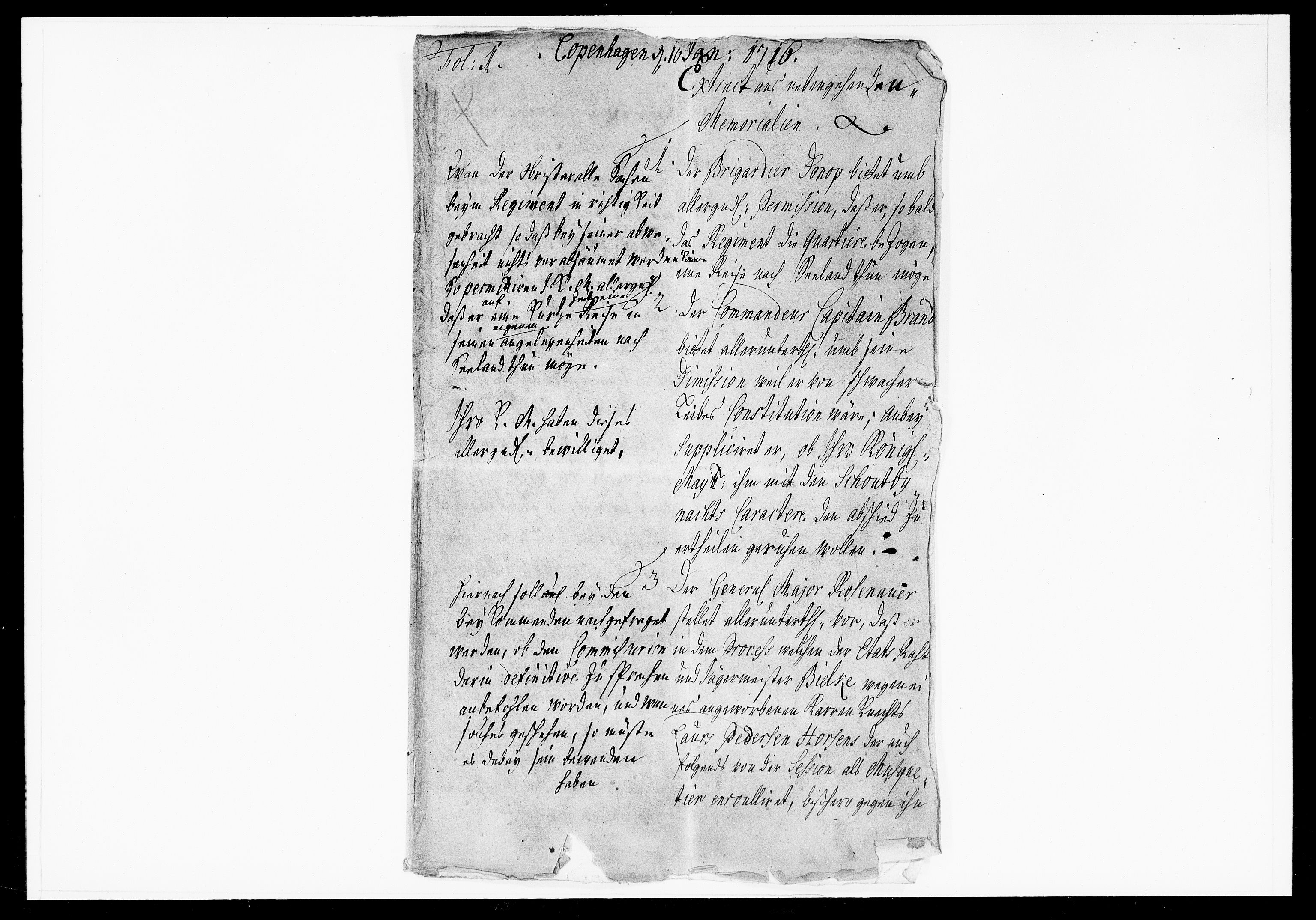 Krigskollegiet, Krigskancelliet, DRA/A-0006/-/1025-1036: Refererede sager, 1716, p. 2