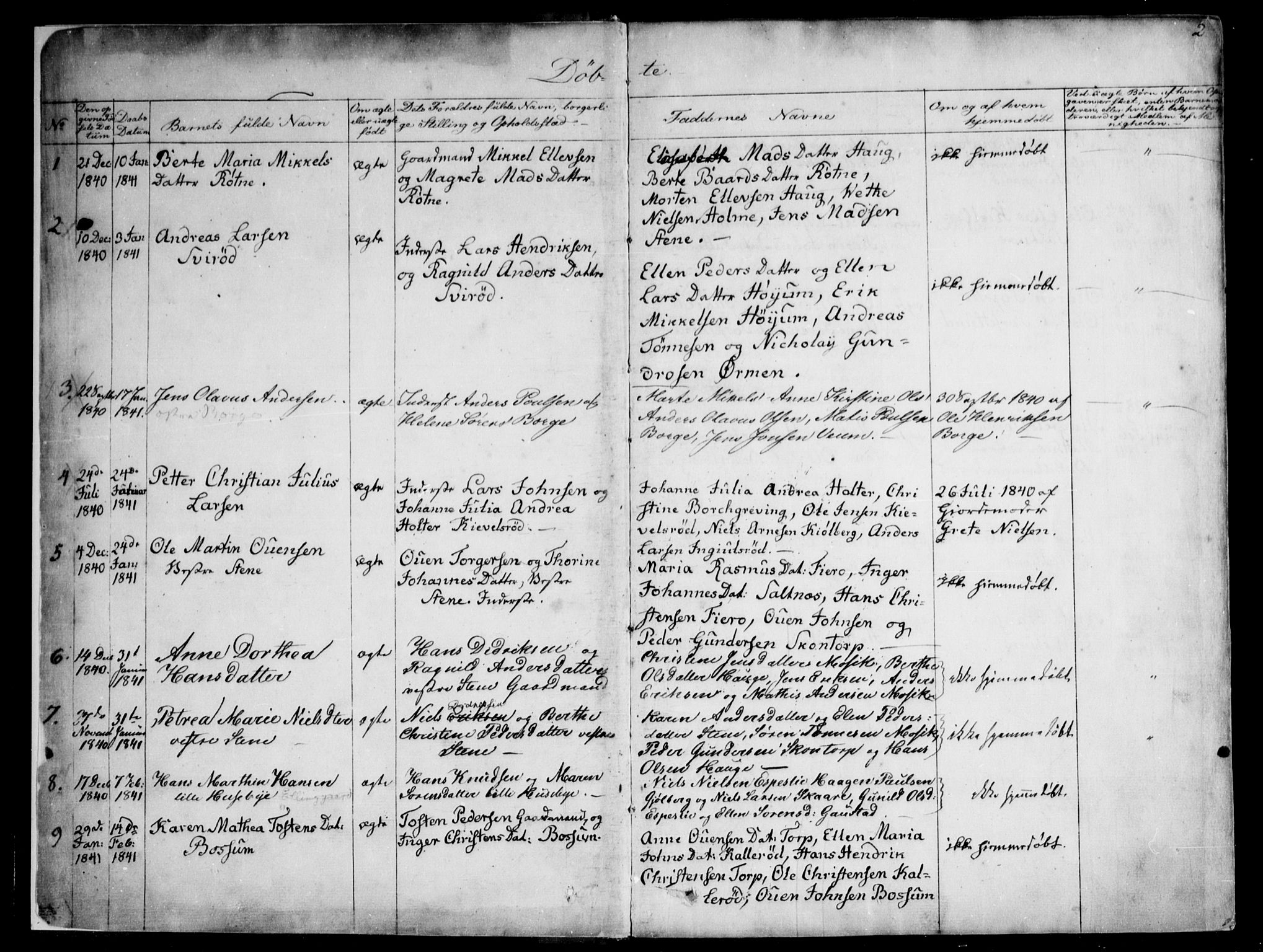 Onsøy prestekontor Kirkebøker, SAO/A-10914/F/Fa/L0003: Parish register (official) no. I 3, 1841-1860, p. 2