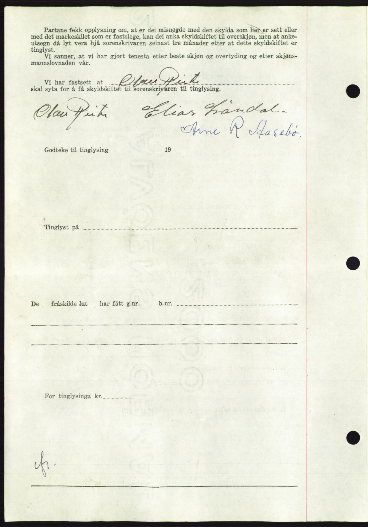 Søre Sunnmøre sorenskriveri, AV/SAT-A-4122/1/2/2C/L0104: Mortgage book no. 30A, 1956-1956, Diary no: : 2343/1956