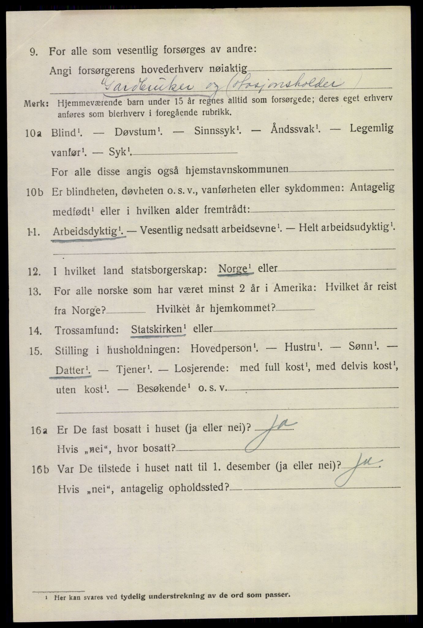 SAKO, 1920 census for Tinn, 1920, p. 3821