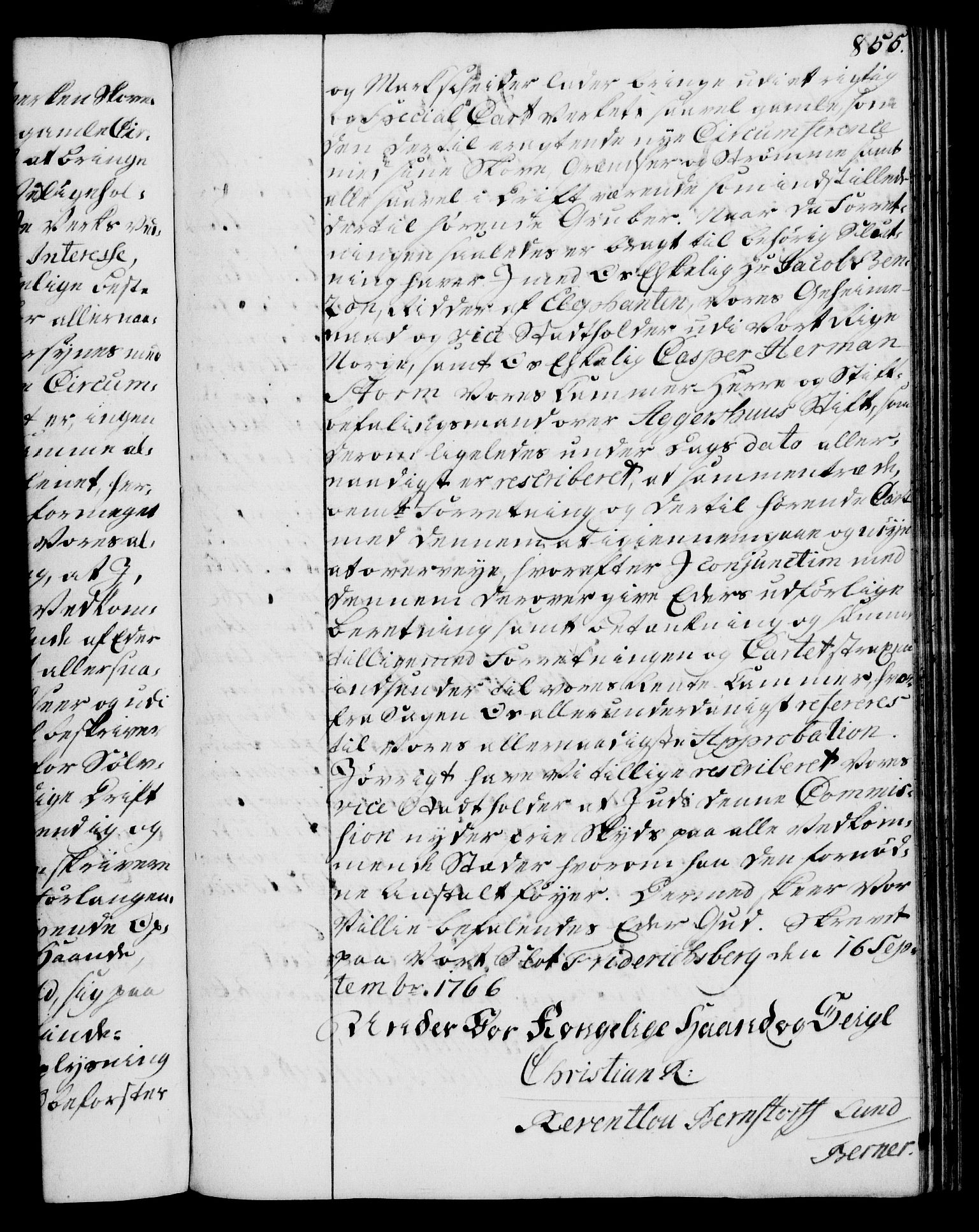 Rentekammeret, Kammerkanselliet, AV/RA-EA-3111/G/Gg/Gga/L0007: Norsk ekspedisjonsprotokoll med register (merket RK 53.7), 1759-1768, p. 855