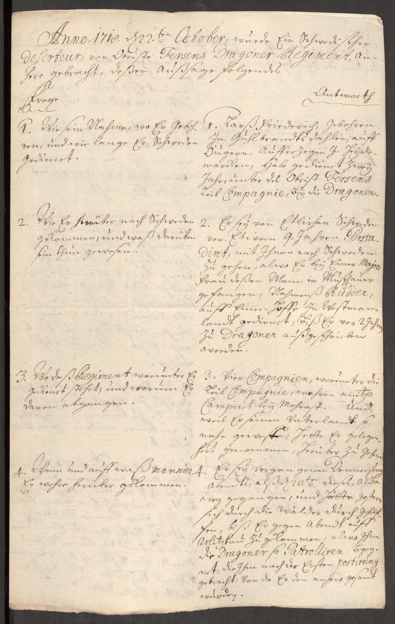 Kommanderende general (KG I) med Det norske krigsdirektorium, AV/RA-EA-5419/E/Eb/L0012: Kunnskap om fienden, kronologisk ordnet, 1718-1719, p. 430