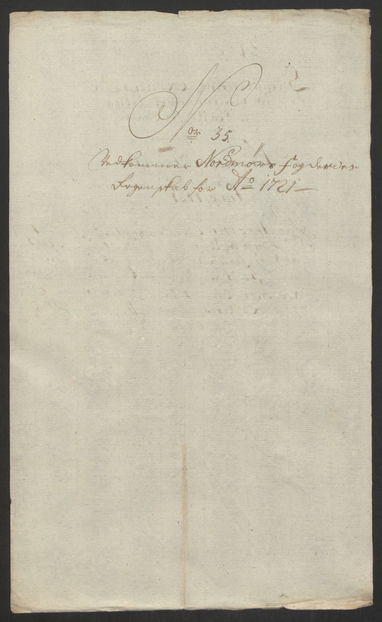 Rentekammeret inntil 1814, Reviderte regnskaper, Fogderegnskap, RA/EA-4092/R56/L3754: Fogderegnskap Nordmøre, 1721, p. 284