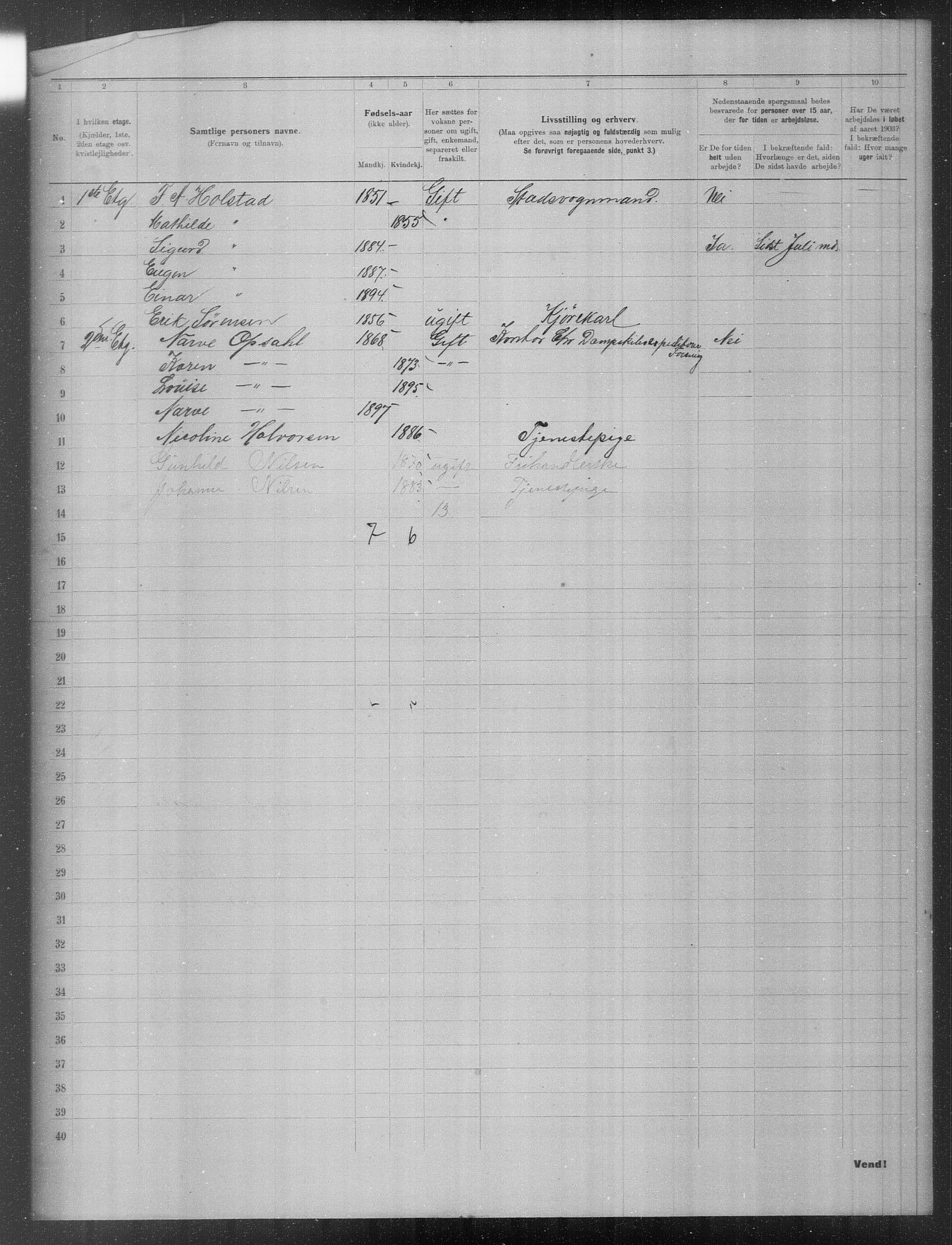 OBA, Municipal Census 1903 for Kristiania, 1903, p. 16472