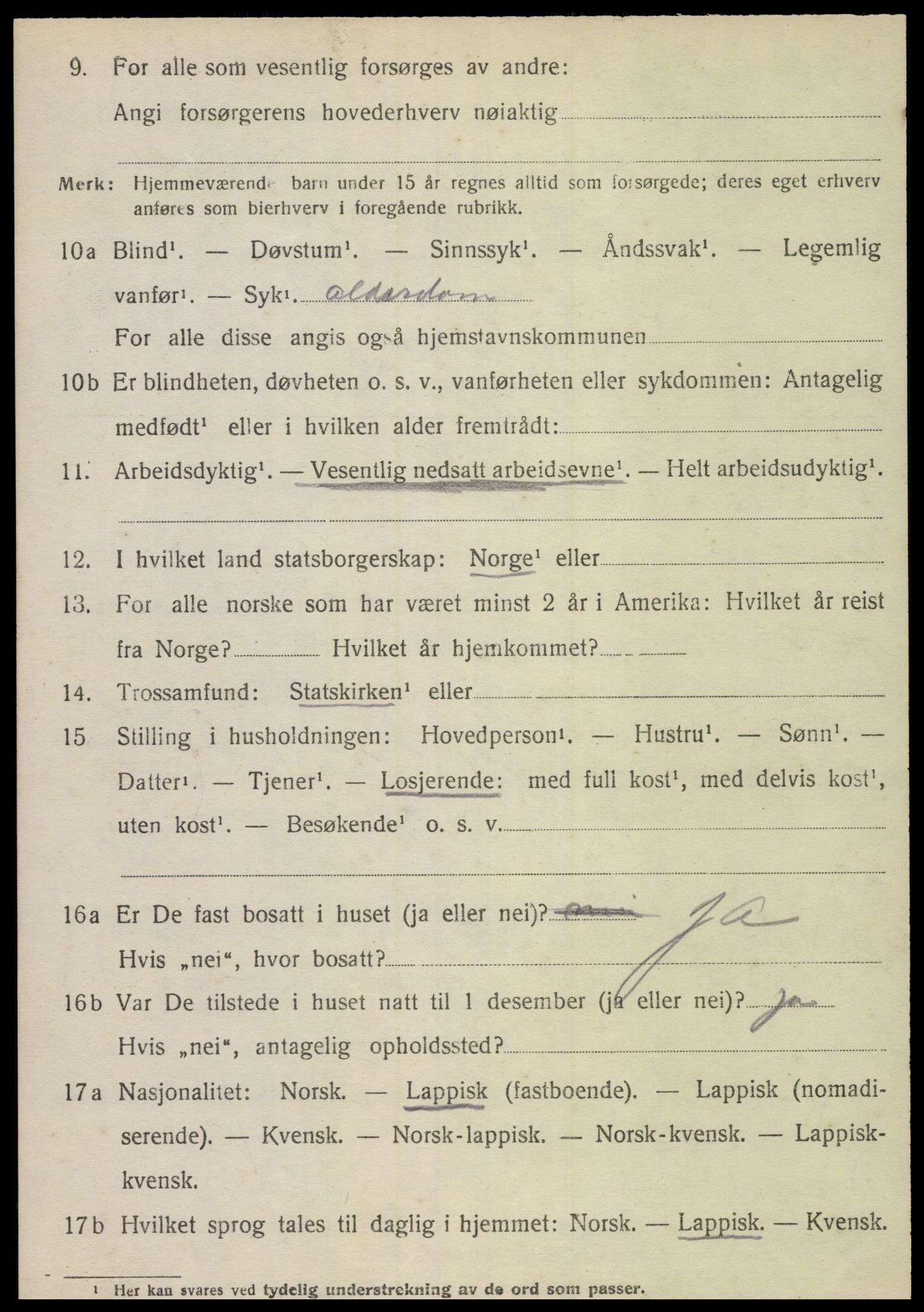 SAT, 1920 census for Foldereid, 1920, p. 687