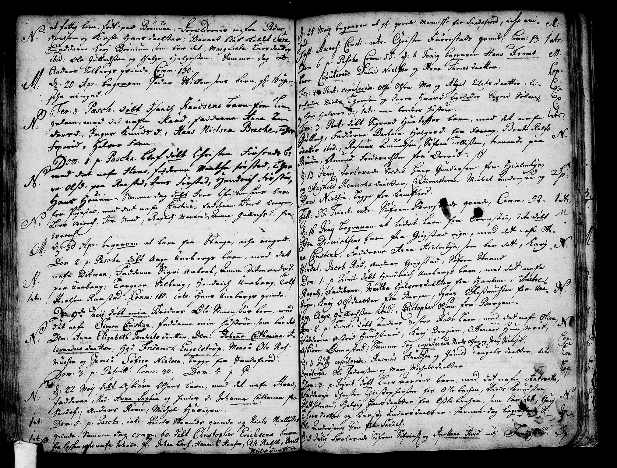 Sandar kirkebøker, AV/SAKO-A-243/F/Fa/L0001: Parish register (official) no. 1, 1709-1733