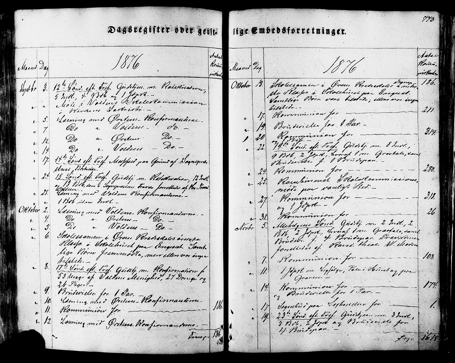 Ministerialprotokoller, klokkerbøker og fødselsregistre - Møre og Romsdal, SAT/A-1454/511/L0140: Parish register (official) no. 511A07, 1851-1878, p. 773