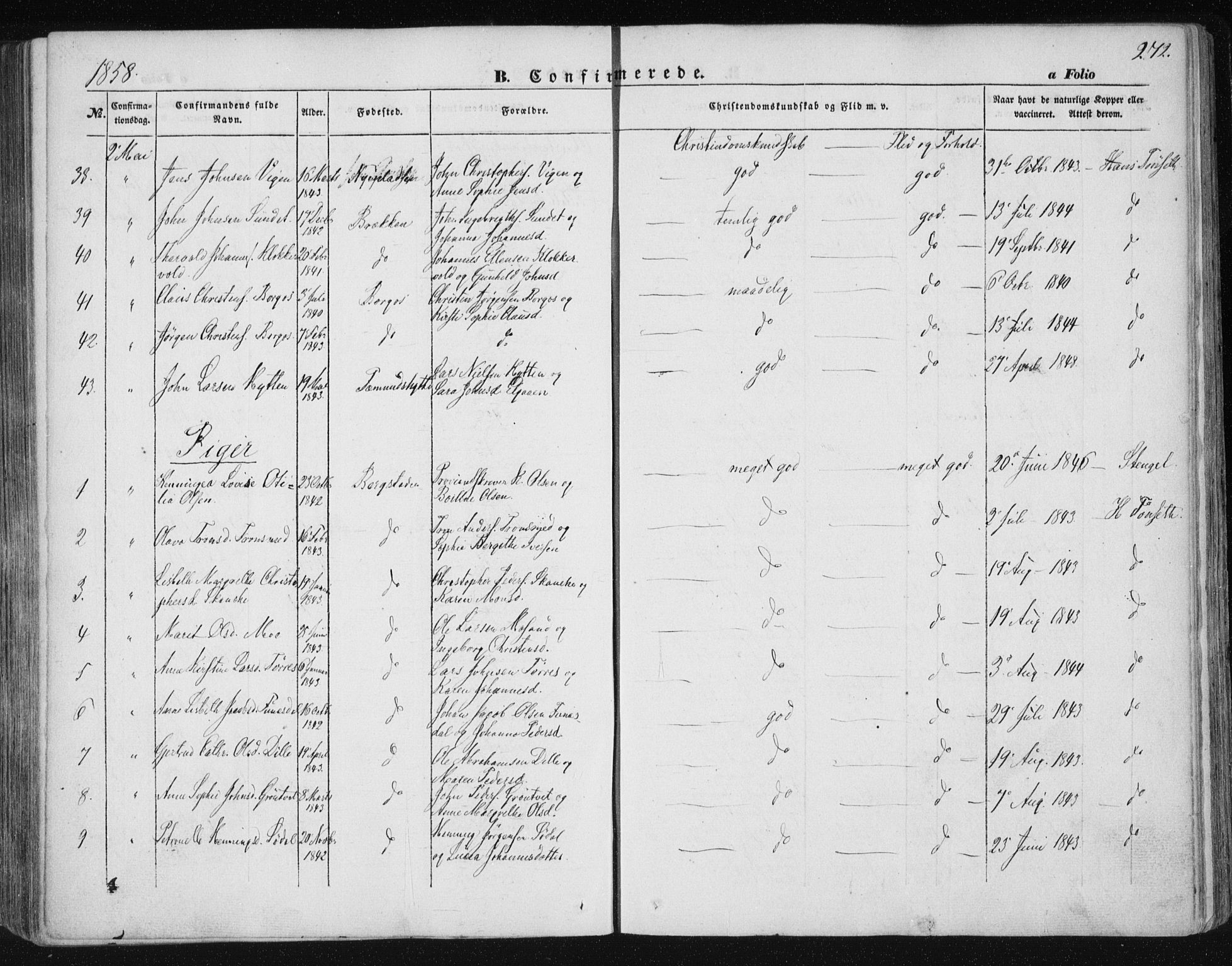 Ministerialprotokoller, klokkerbøker og fødselsregistre - Sør-Trøndelag, AV/SAT-A-1456/681/L0931: Parish register (official) no. 681A09, 1845-1859, p. 272