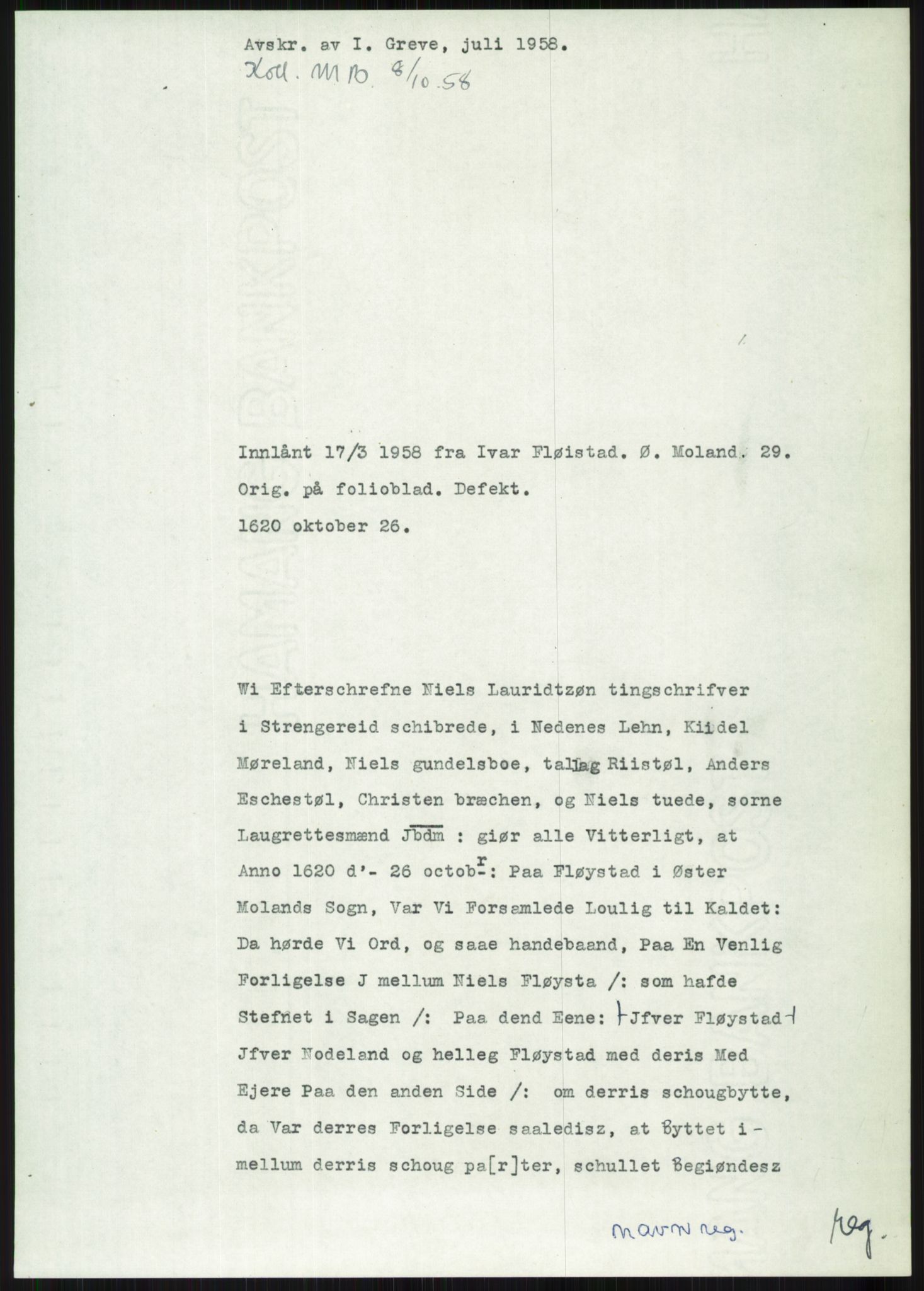 Samlinger til kildeutgivelse, Diplomavskriftsamlingen, AV/RA-EA-4053/H/Ha, p. 2105