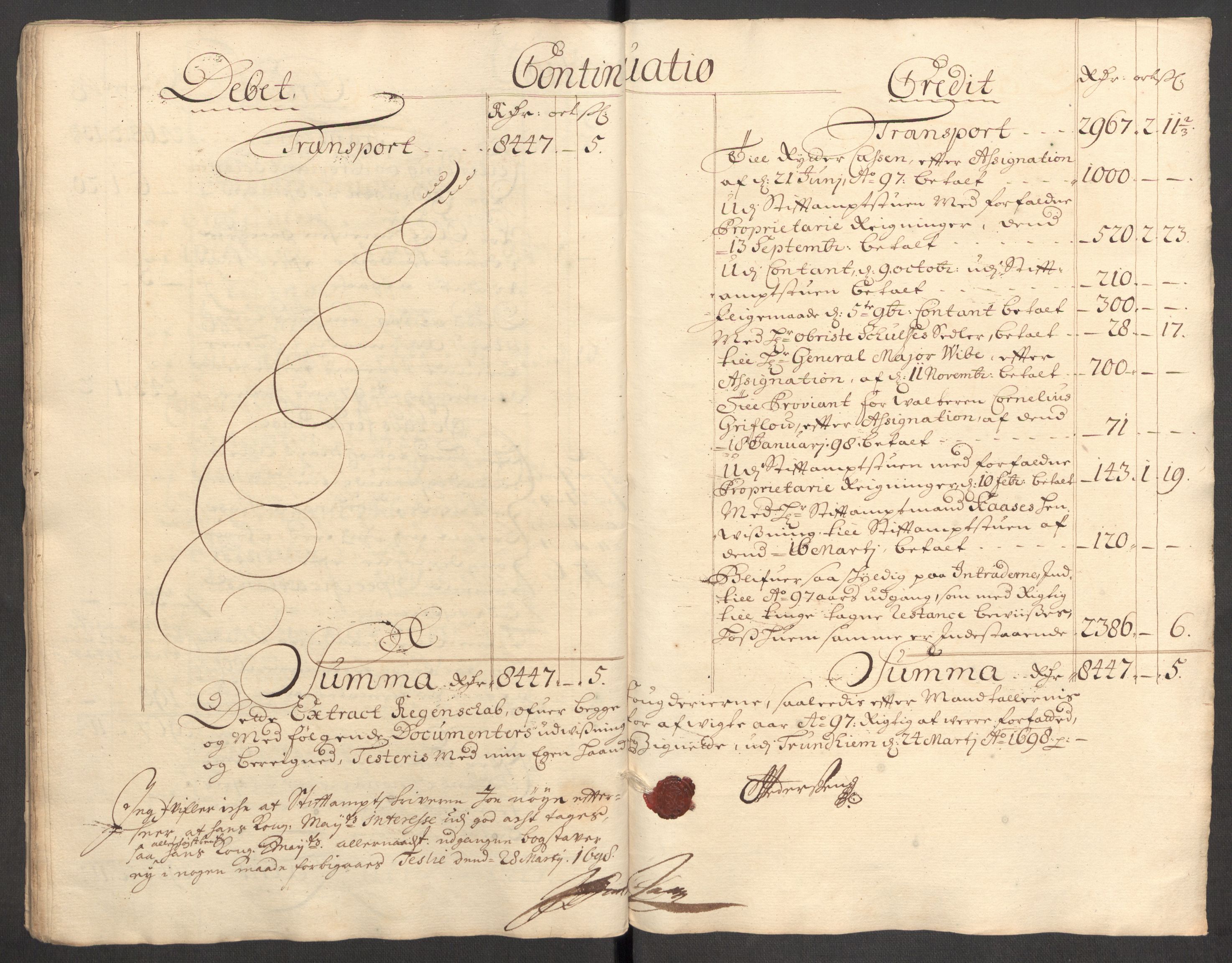 Rentekammeret inntil 1814, Reviderte regnskaper, Fogderegnskap, RA/EA-4092/R60/L3947: Fogderegnskap Orkdal og Gauldal, 1697, p. 25