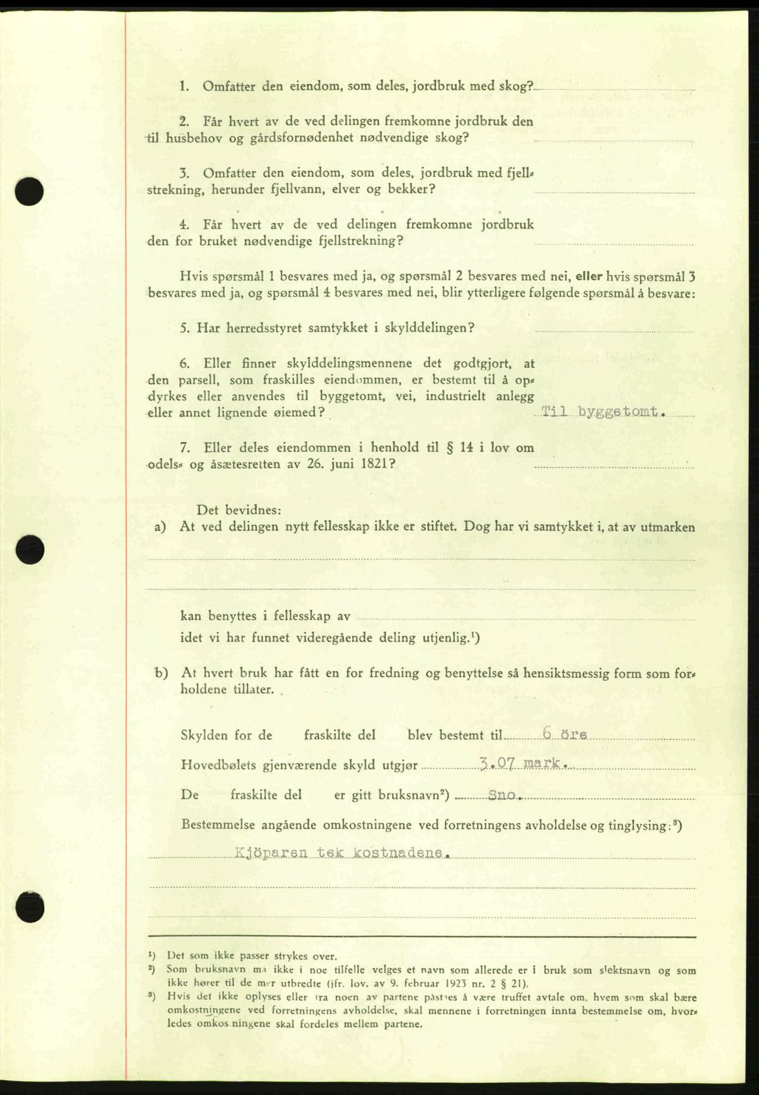 Nordmøre sorenskriveri, AV/SAT-A-4132/1/2/2Ca: Mortgage book no. A95, 1943-1943, Diary no: : 1876/1943