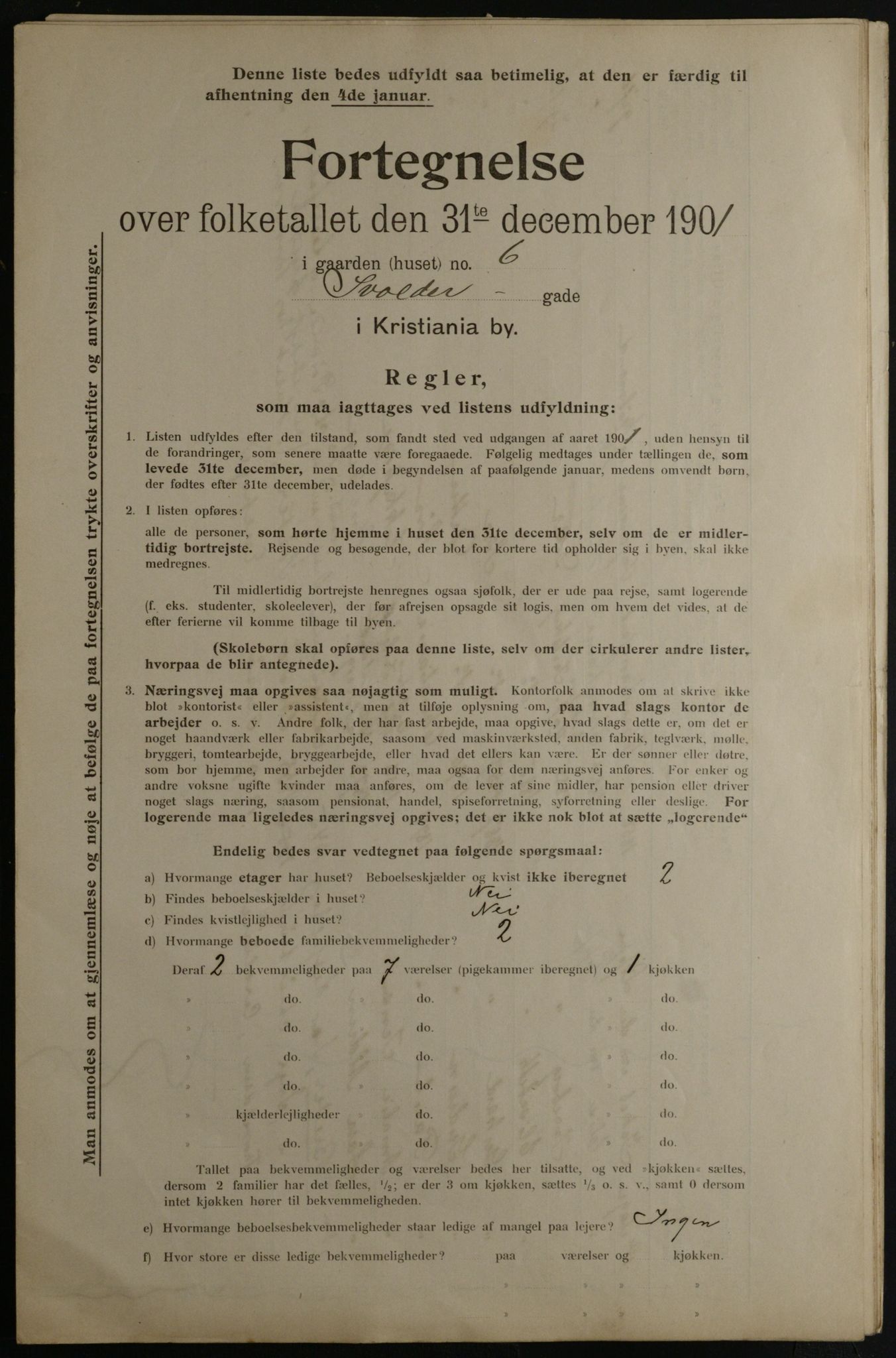 OBA, Municipal Census 1901 for Kristiania, 1901, p. 16330