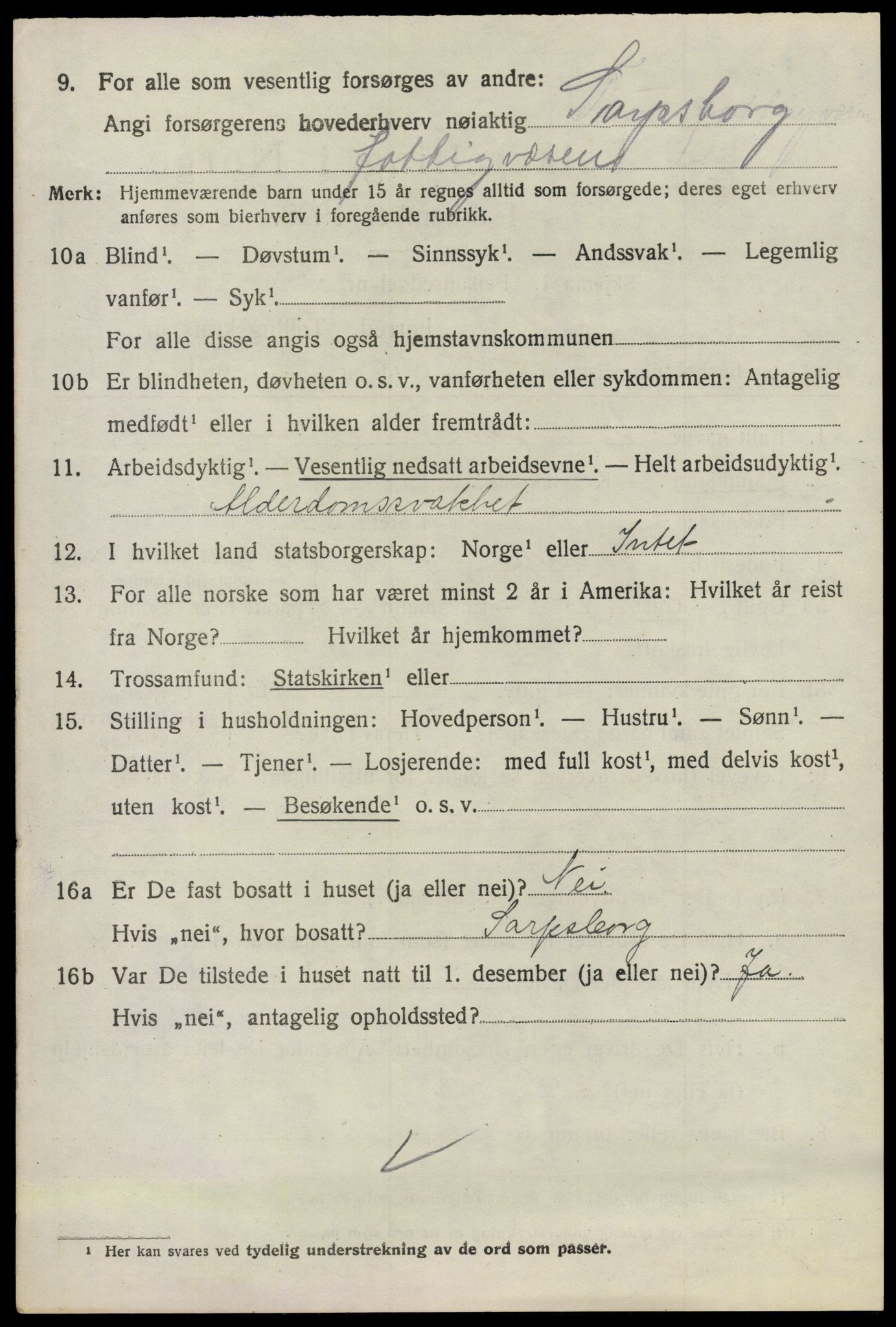 SAO, 1920 census for Tune, 1920, p. 6681