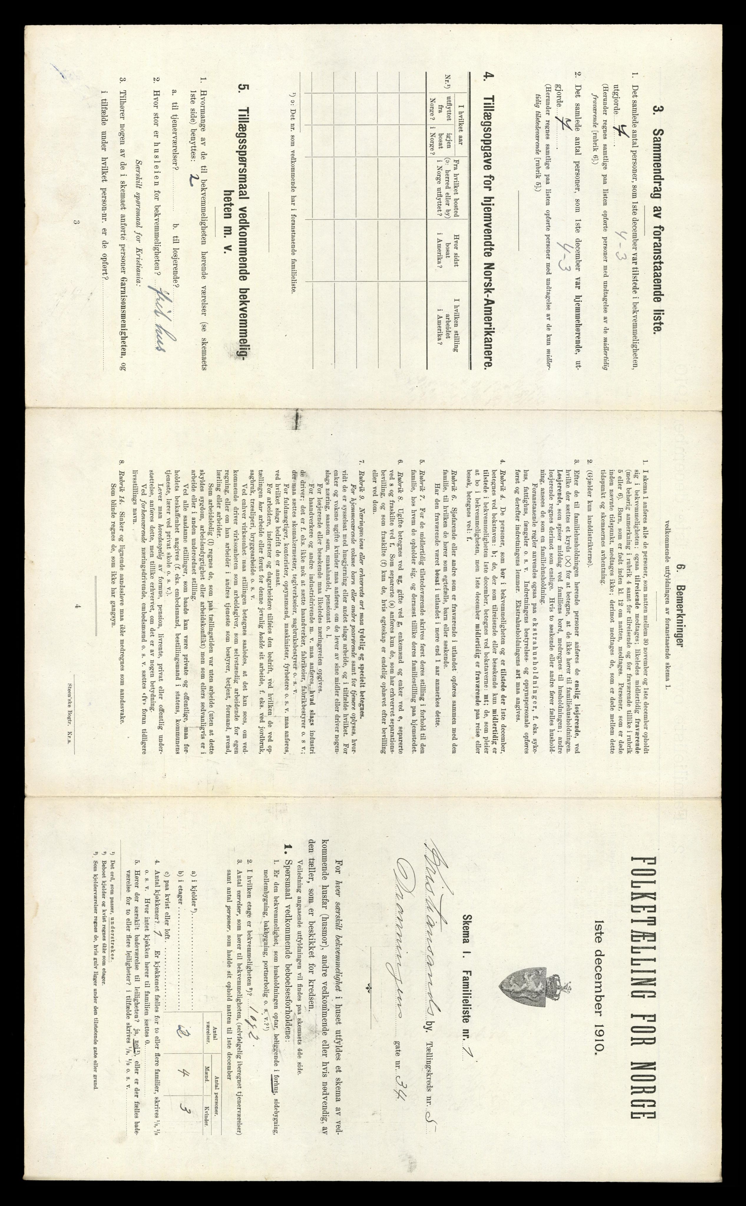 RA, 1910 census for Kristiansand, 1910, p. 1180